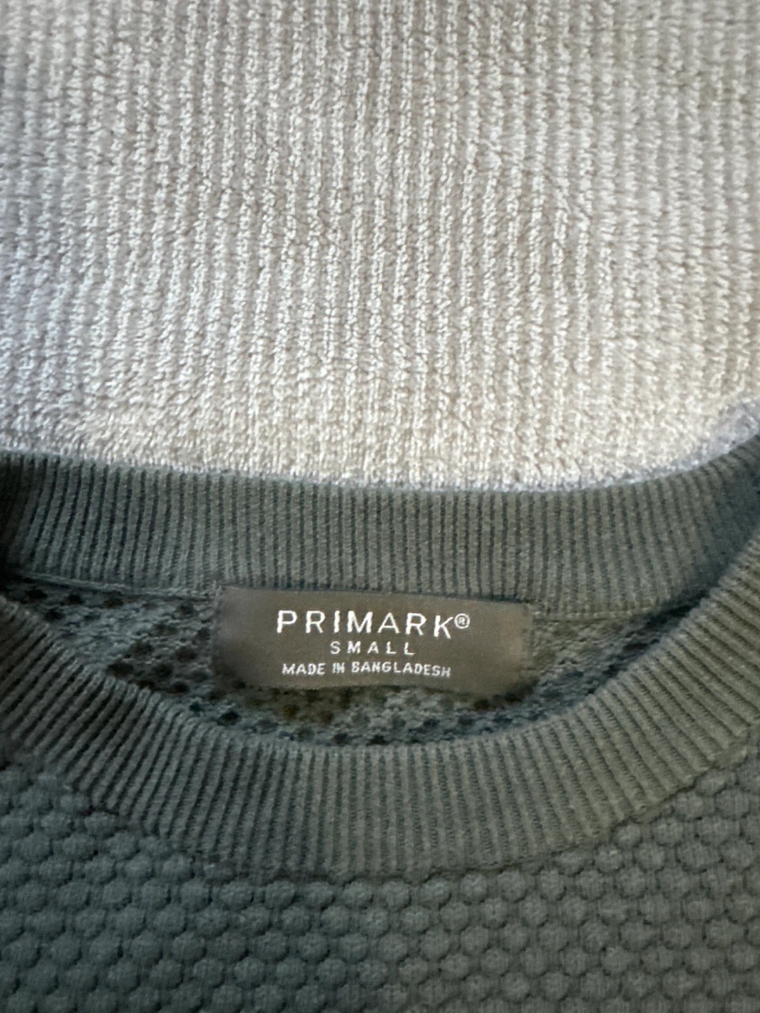 Primark Olive Green Textured Sweater - Small - photo 2