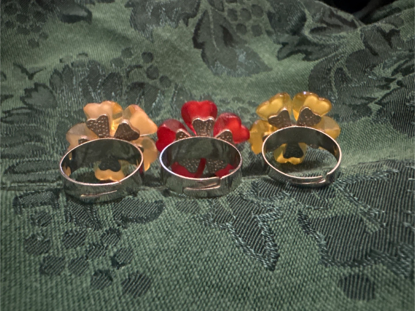 Flower Ring - Adjustable Band - photo 4