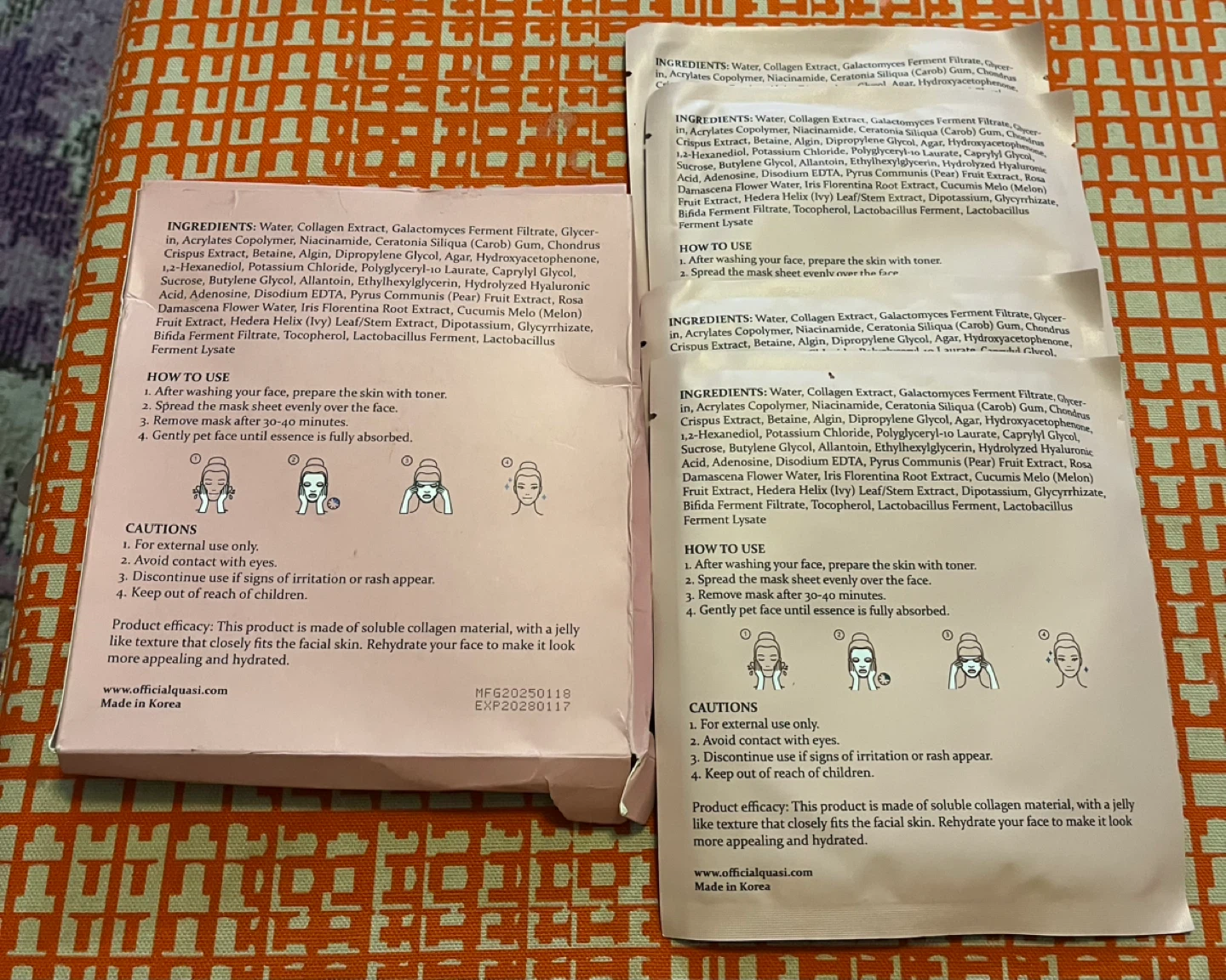 Quasi Bio Collagen Anti Wrinkle Lifting Mask - photo 2