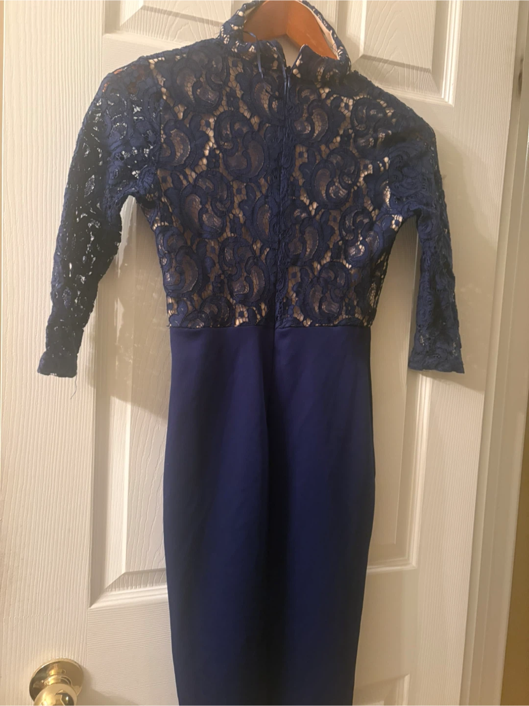 Another Story XS Blue Lace Dress - photo 2