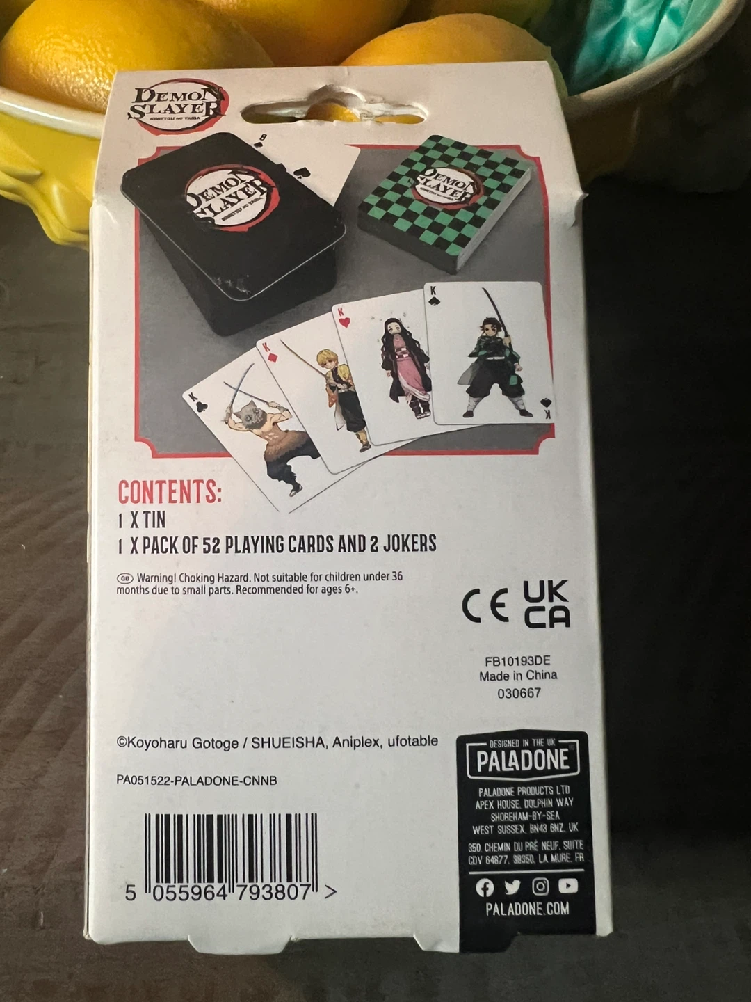 PALADONE Demon Slayer 1 playing Set 6+ [Brand New] - photo 5