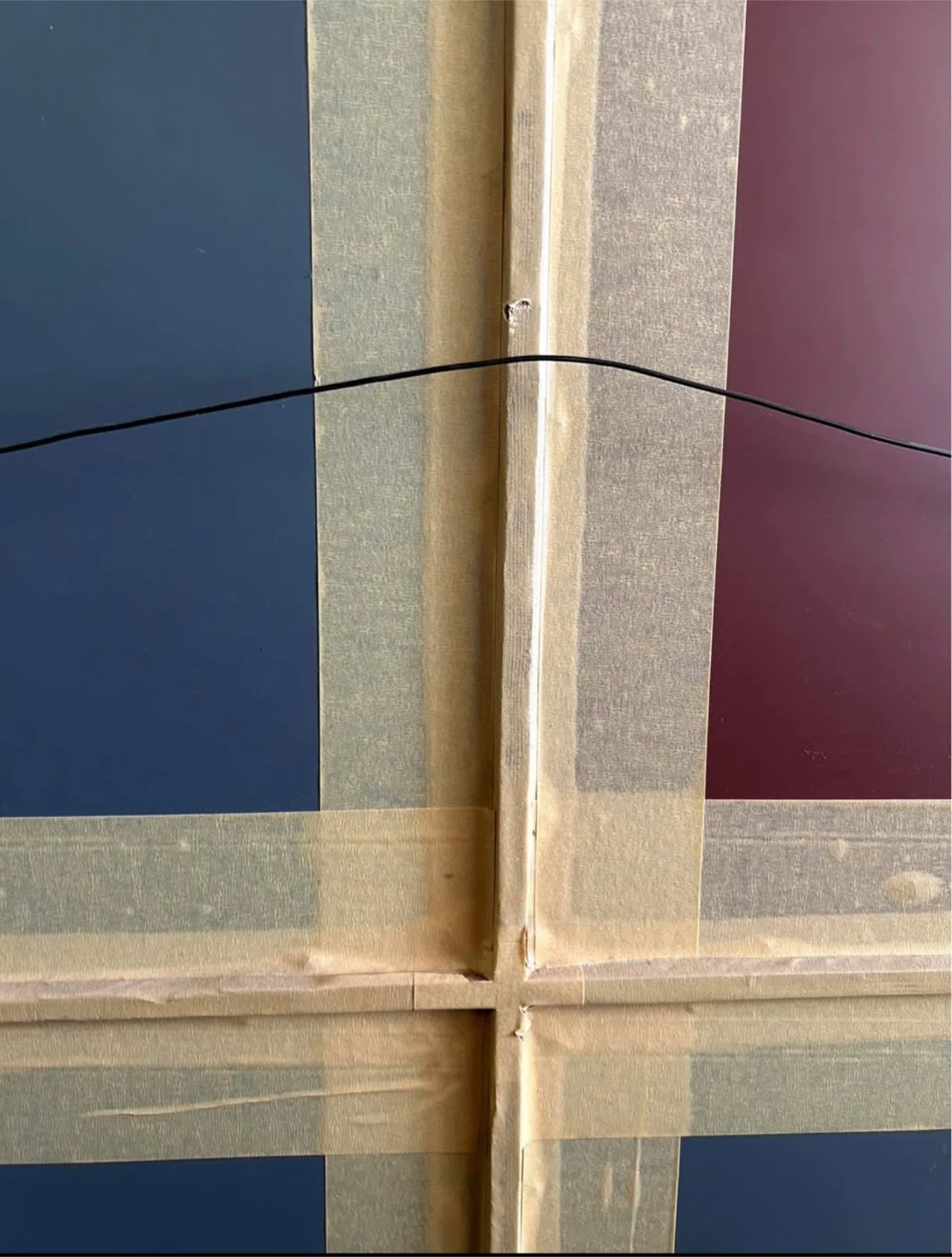 Vintage solid wood window mirror - photo 3