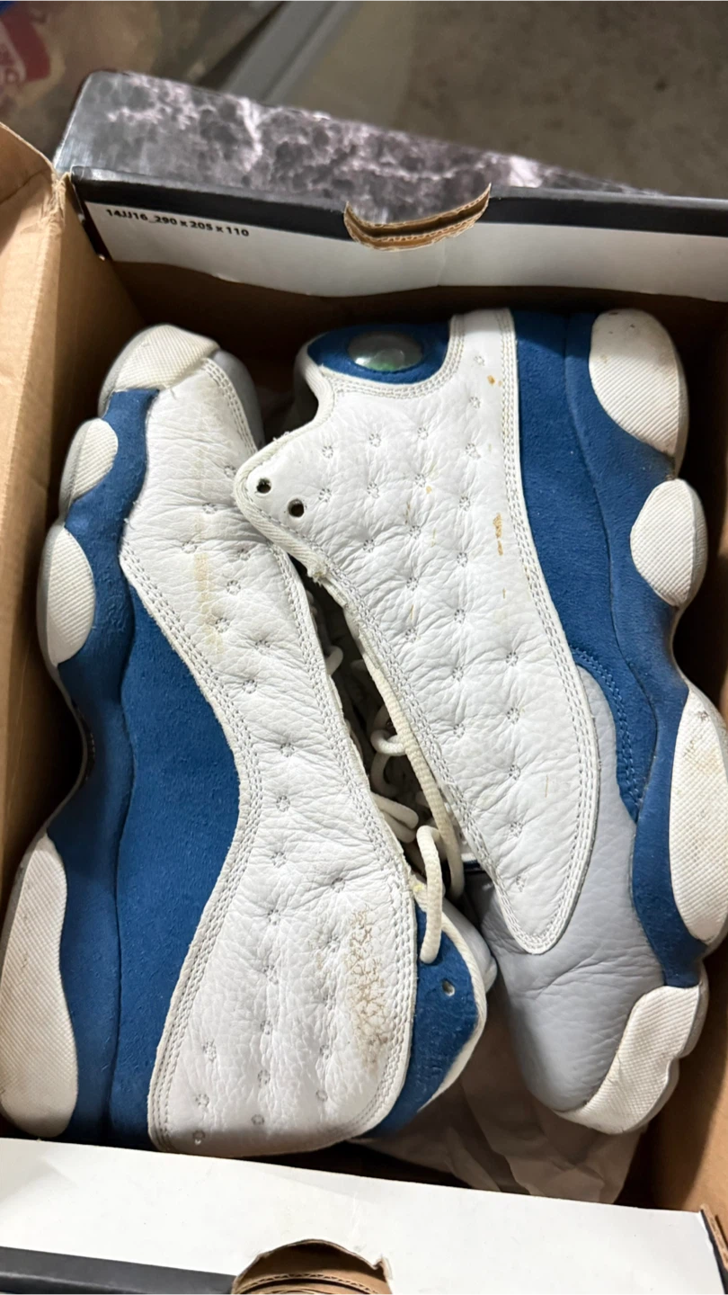 Jordan 13 Retro White/Blue Size 5.5Y