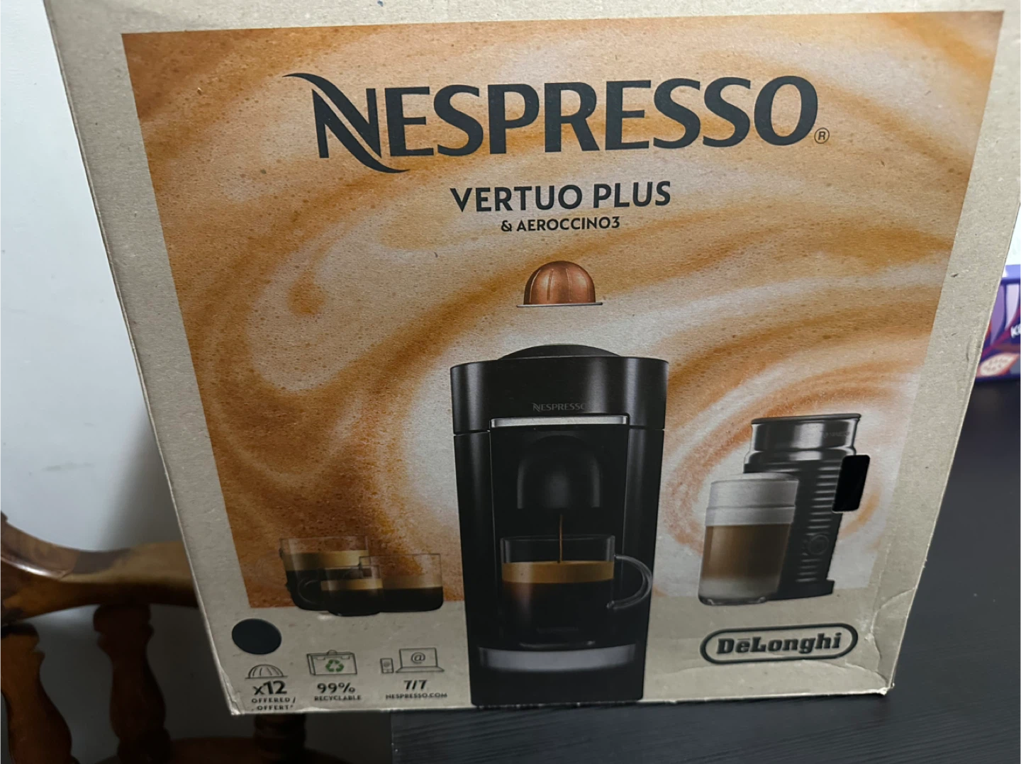 Nespresso Vertuo Plus & Aeroccino3 Milk Frother - photo 3