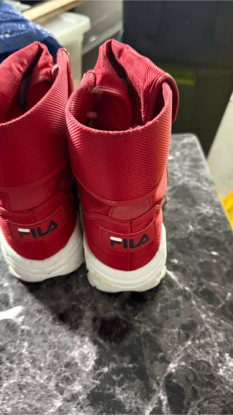 Red Fila High Top Sneakers - photo 4