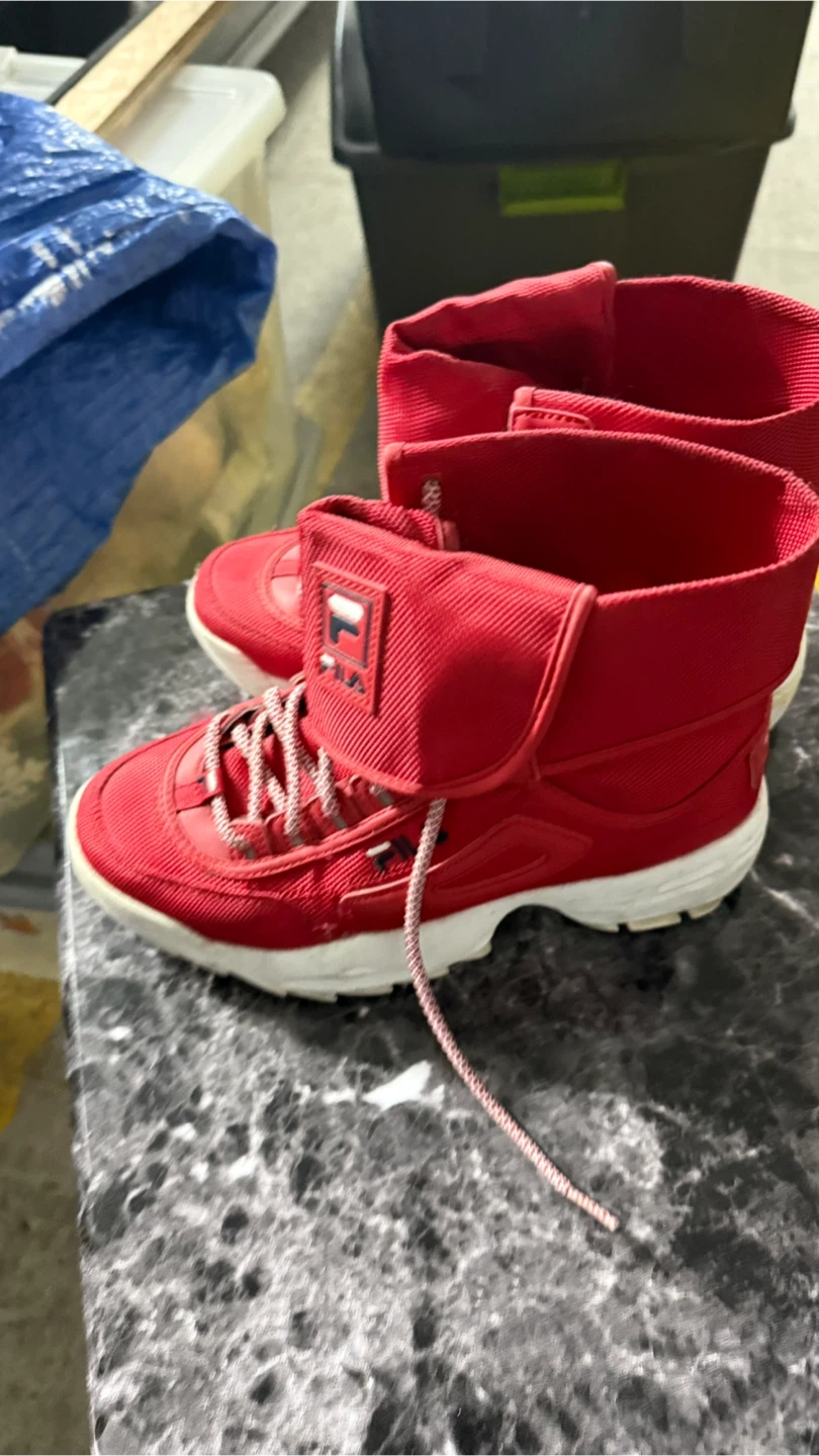 Red Fila High Top Sneakers - photo 3