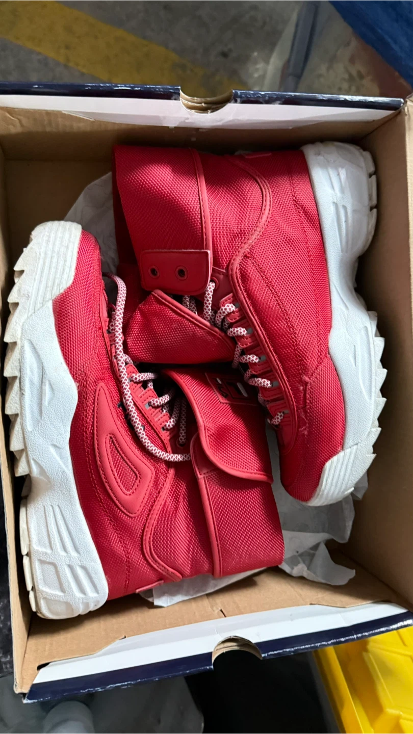 Red Fila High Top Sneakers