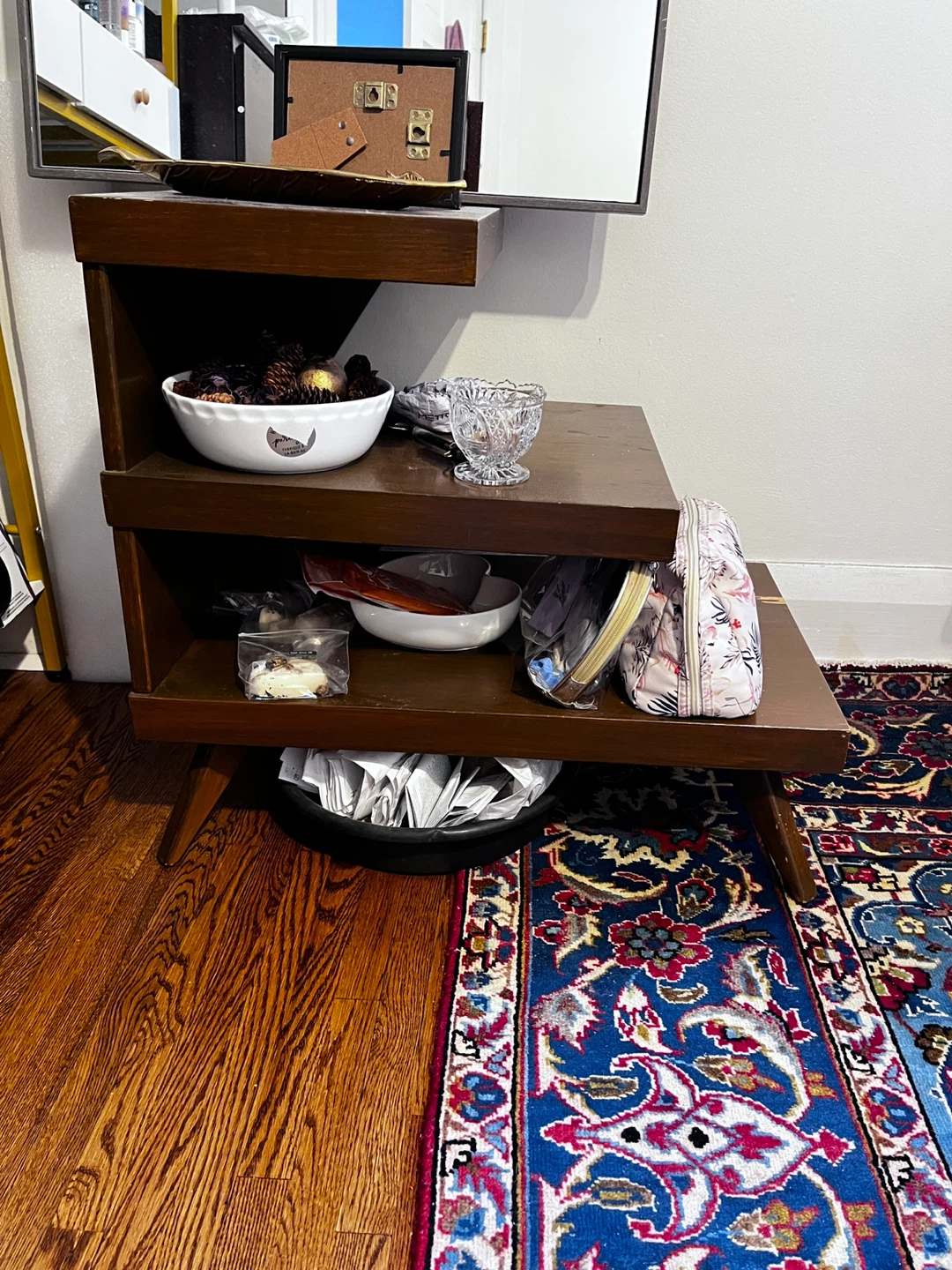 Brown Wooden bedside Table - photo 3