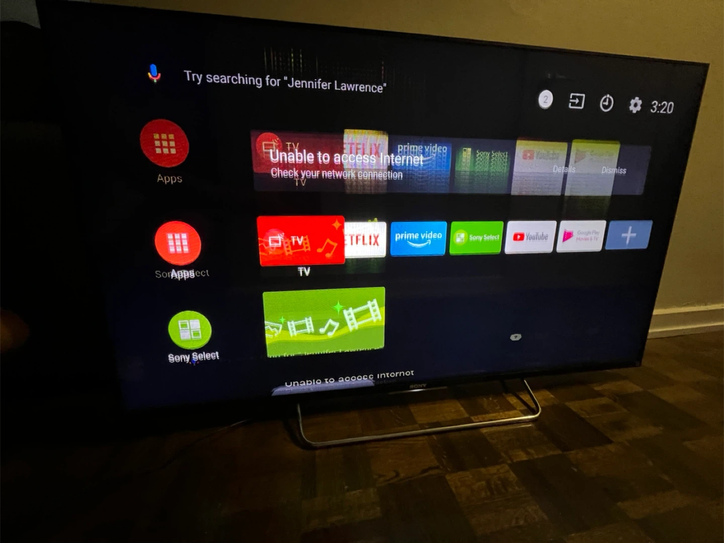 Sony 55” 3D TV FHD as is (read description)