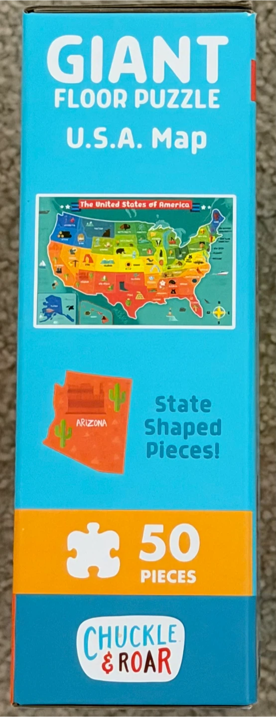 Chuckle & Roar Giant U.S.A. Map Floor Puzzle - 50 Pieces - photo 2