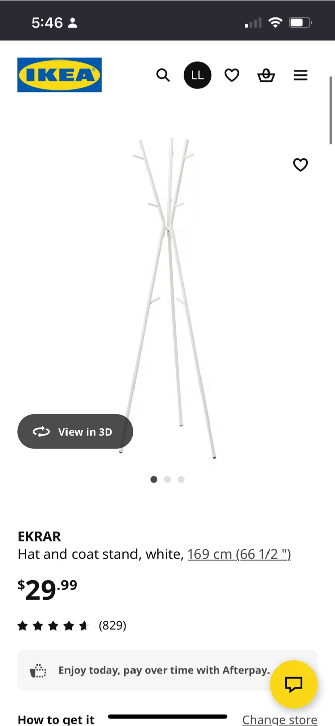 IKEA Ekrar Coat Stand - White