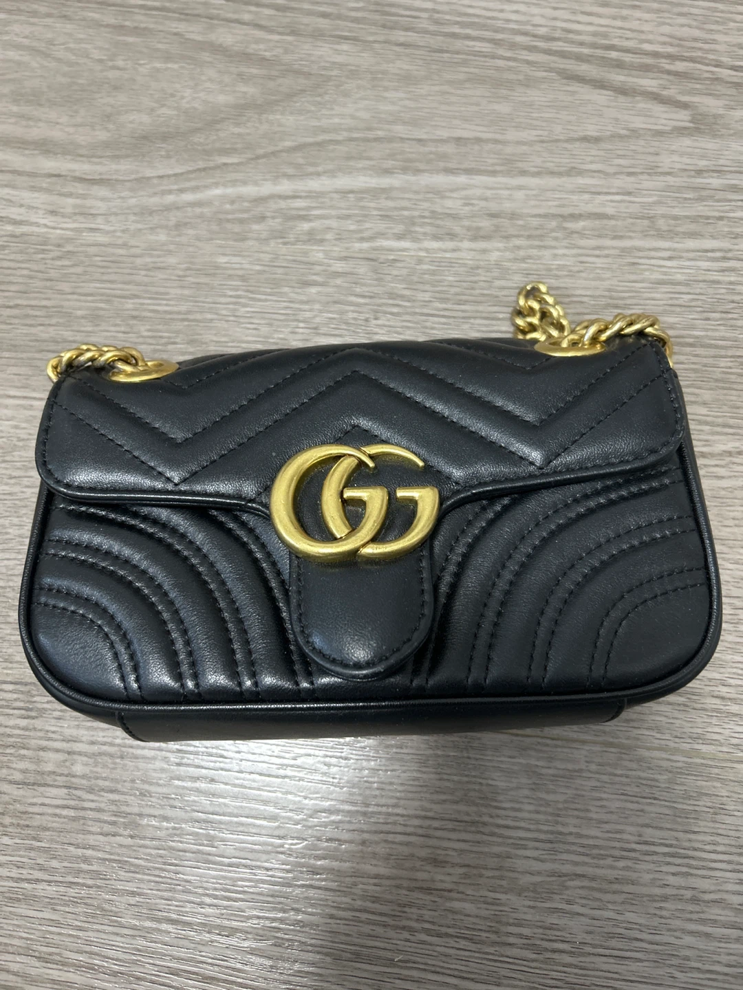 Gucci GG Marmont Mini Shoulder Bag - Black