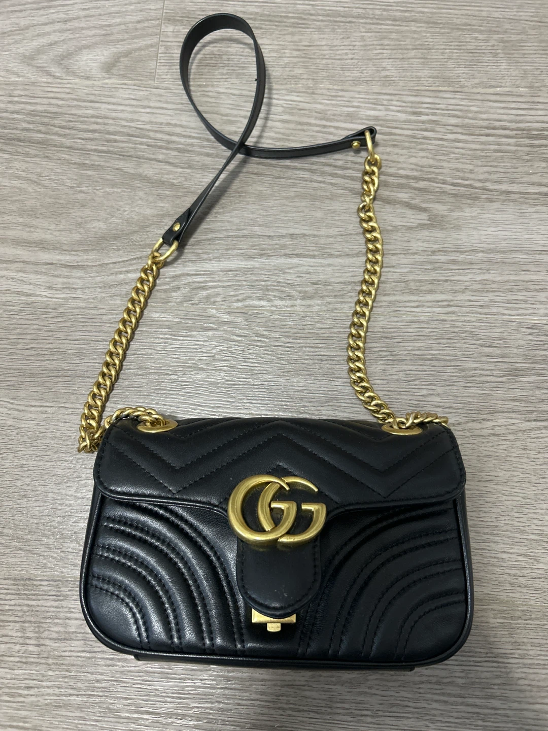 Gucci GG Marmont Mini Shoulder Bag - Black - photo 2