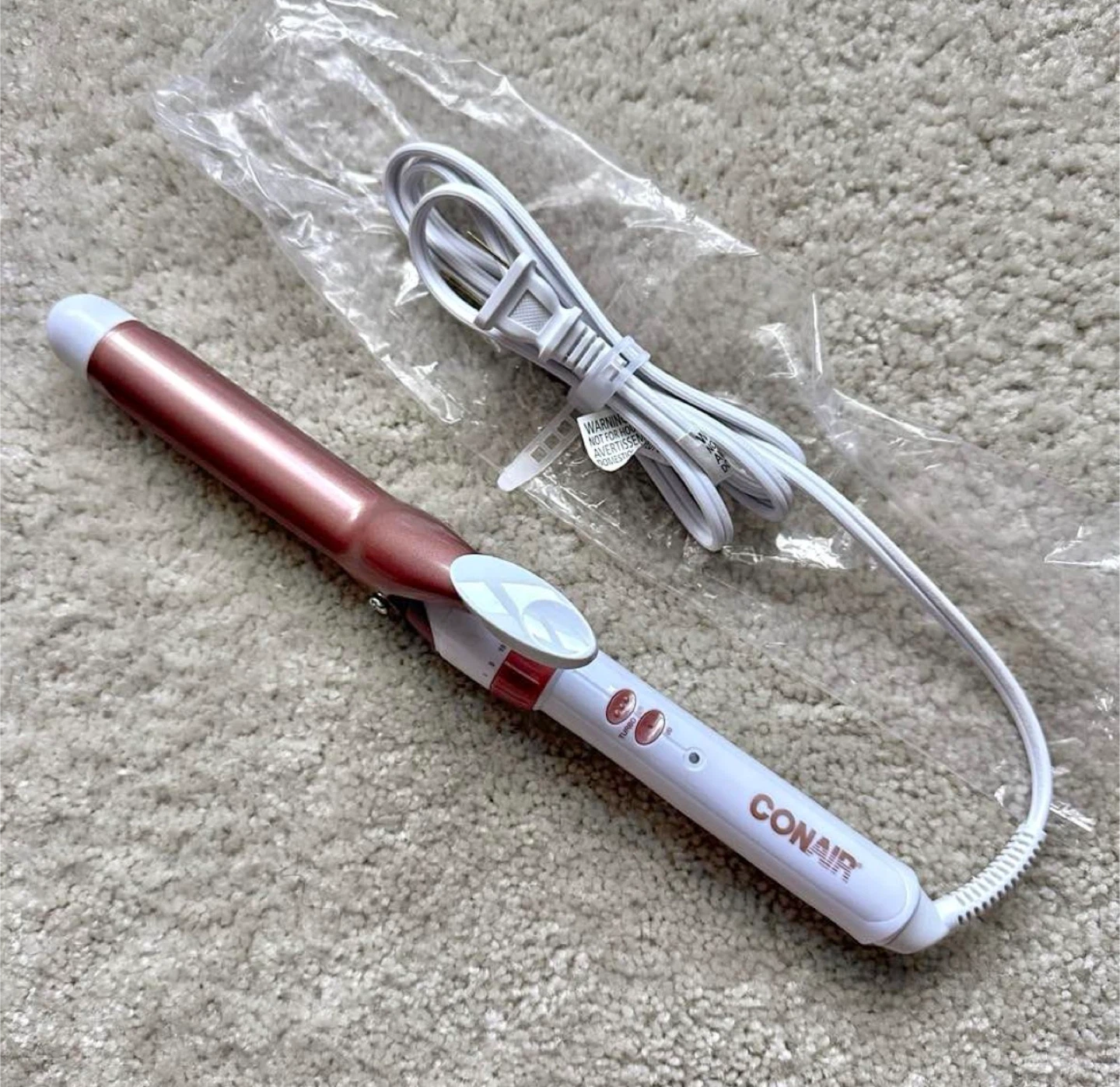 Conair Double Ceramic 1-in Curling Iron