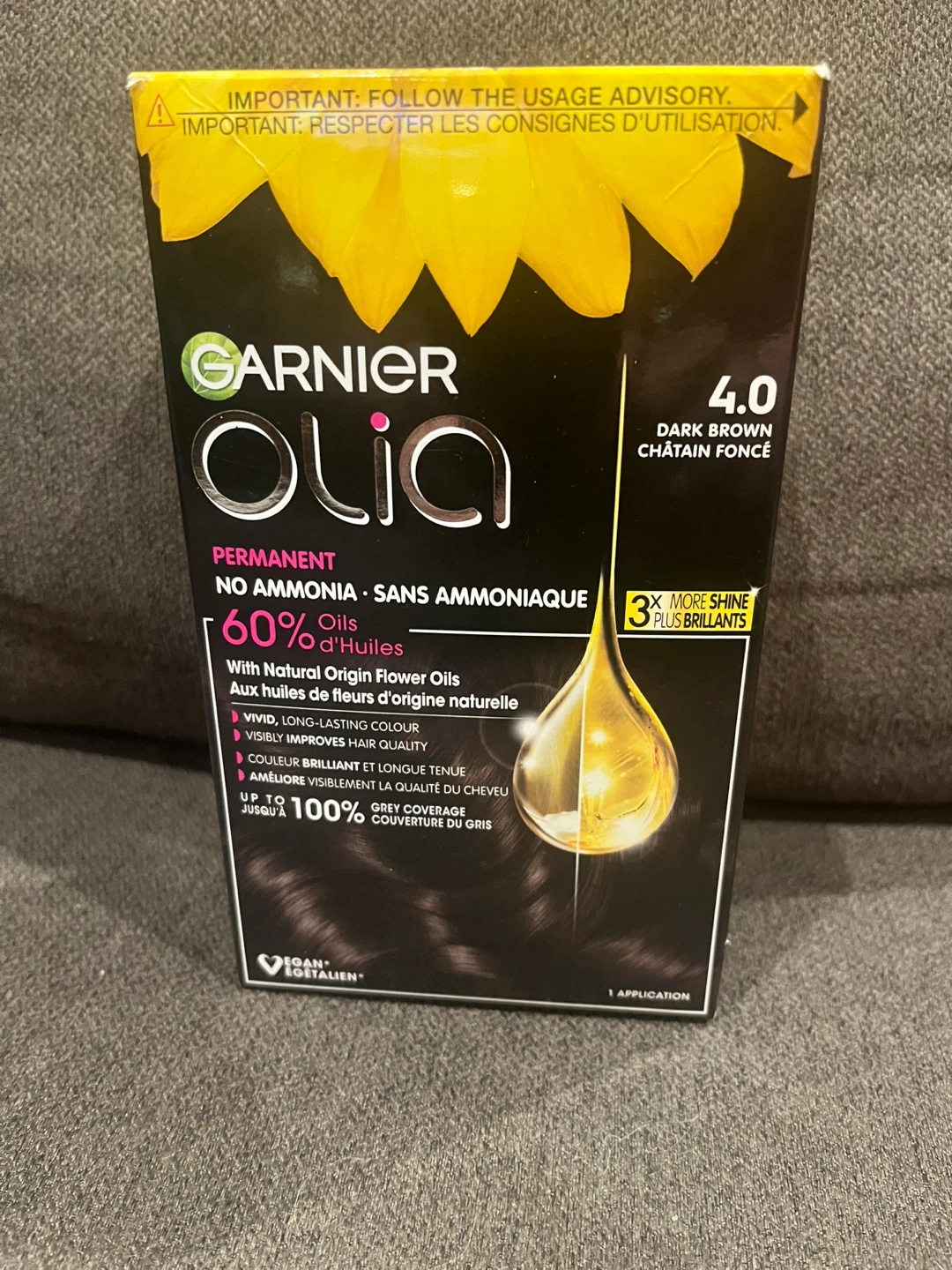 🏆  Garnier Olia 4.0 Dark Brown Hair Dye