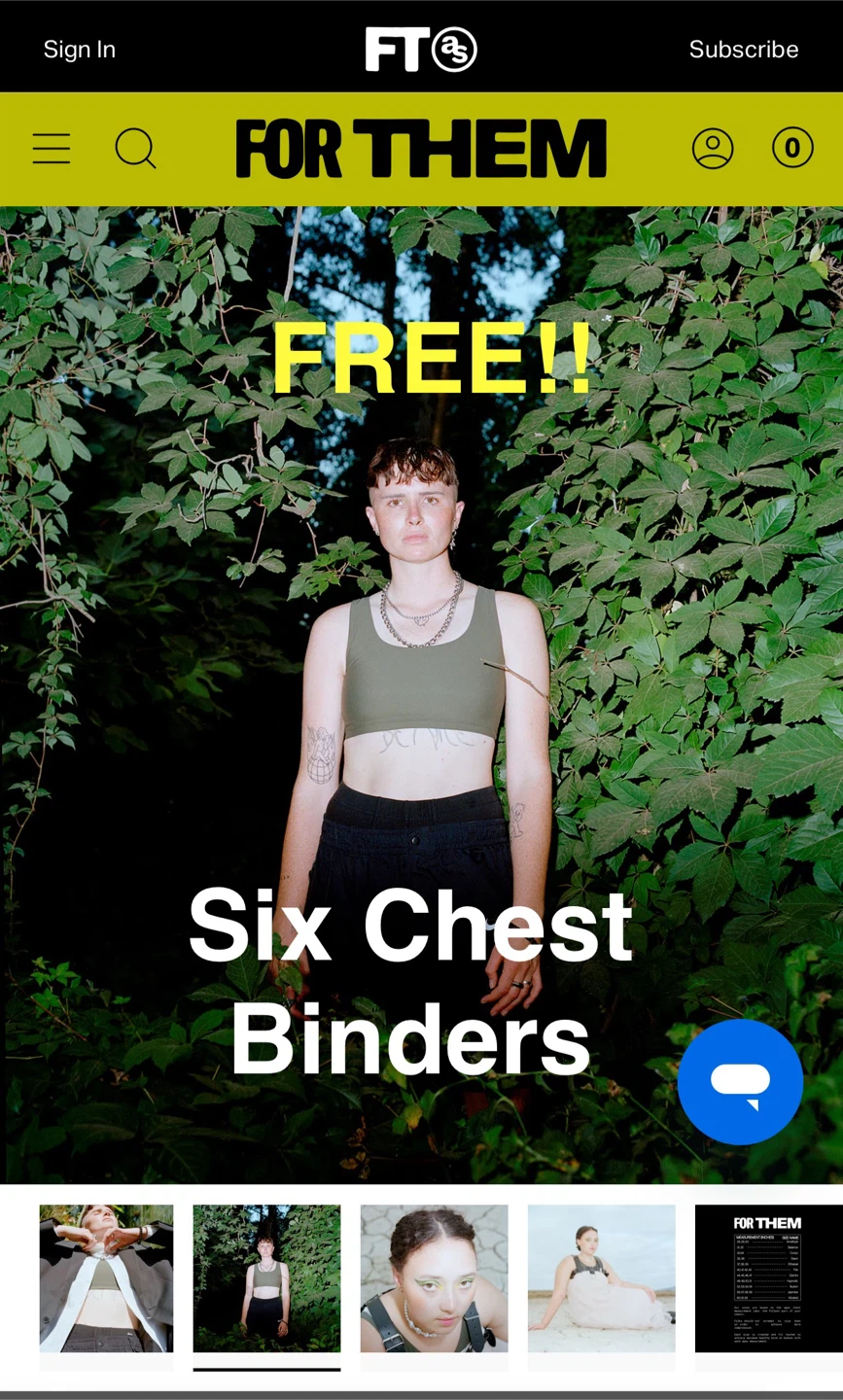 Six Gender Affirming Chest Binders