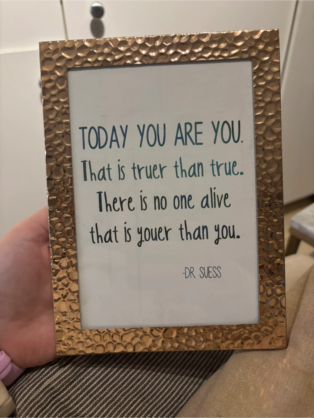 Rose Gold Metal Textures Frame