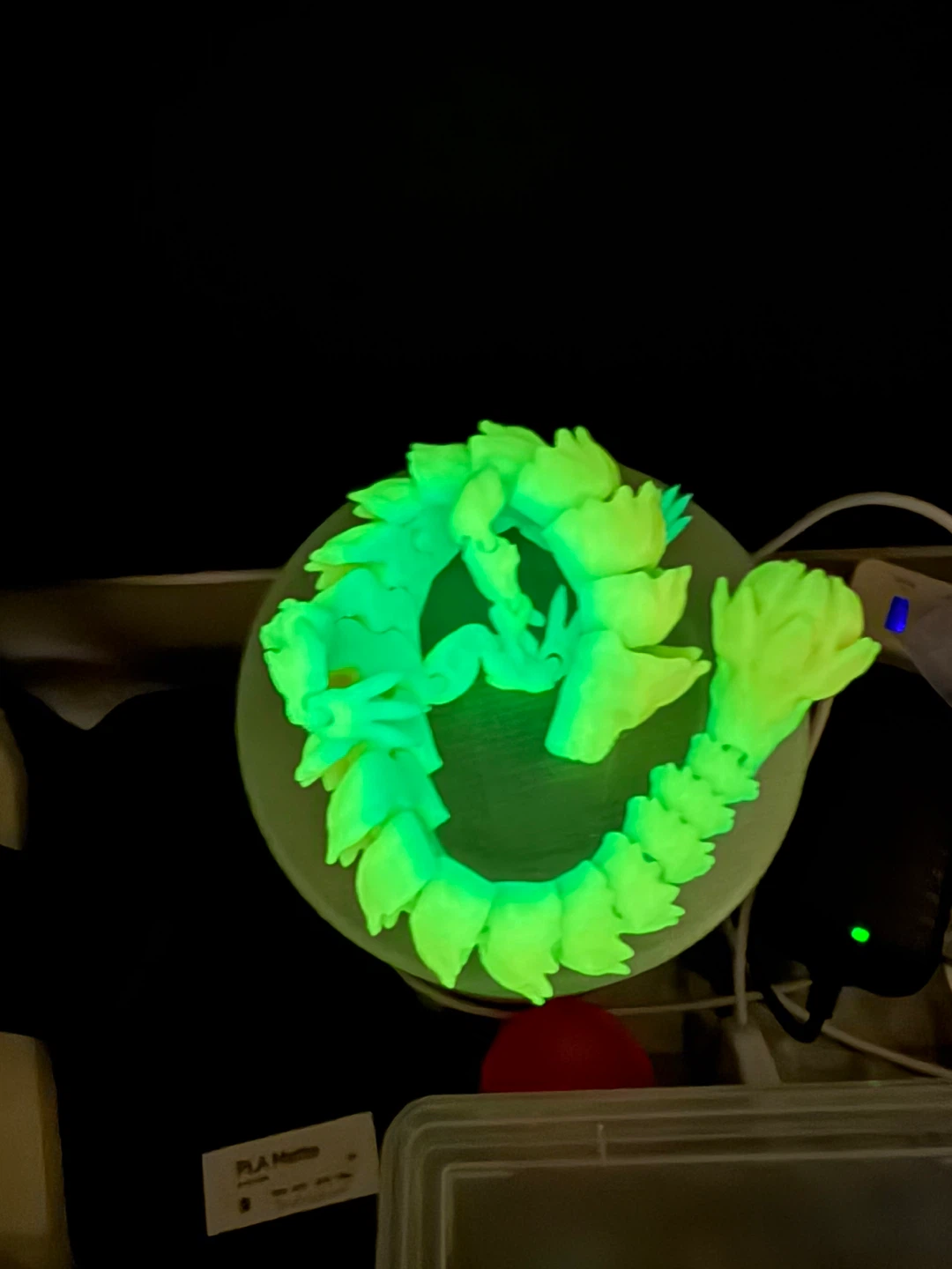 Articulated 12” Dragon - glow in the dark