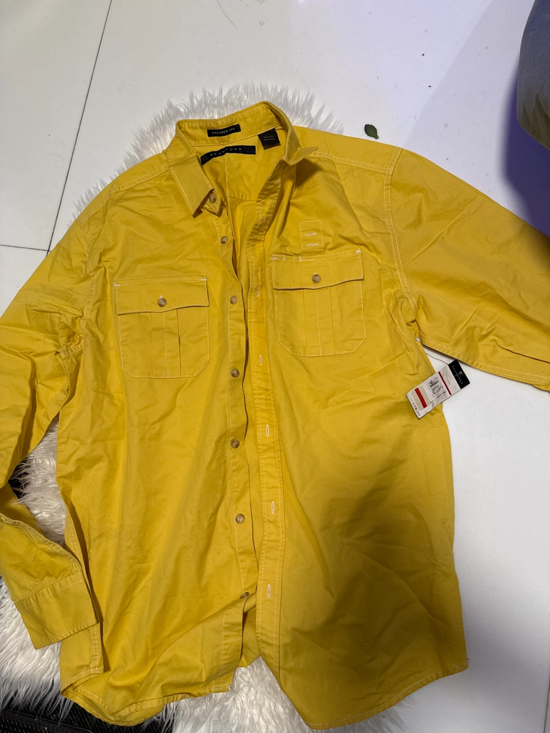 Sean John Yellow Tailored Fit Shirt - XXL - photo 3