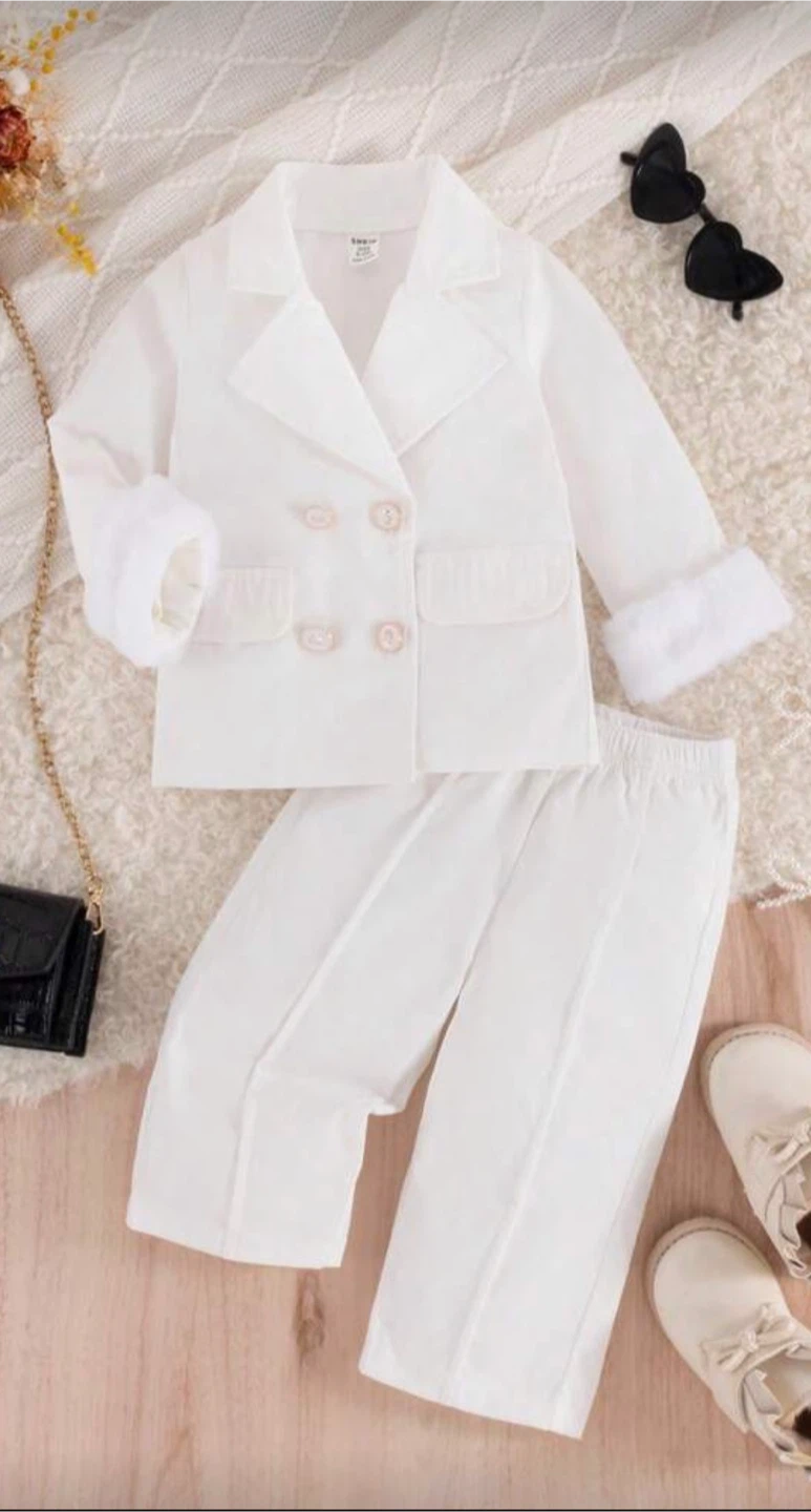 Shein Kids White Suit Set - photo 2