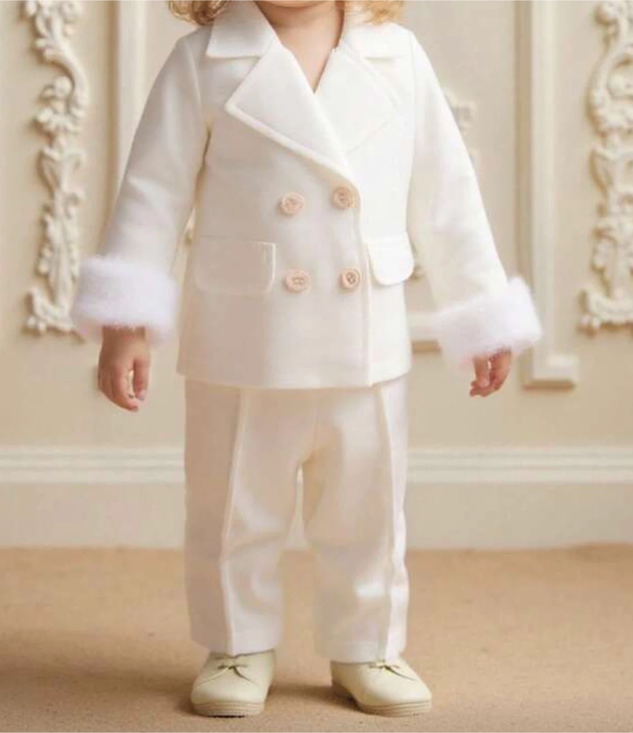 Shein Kids White Suit Set