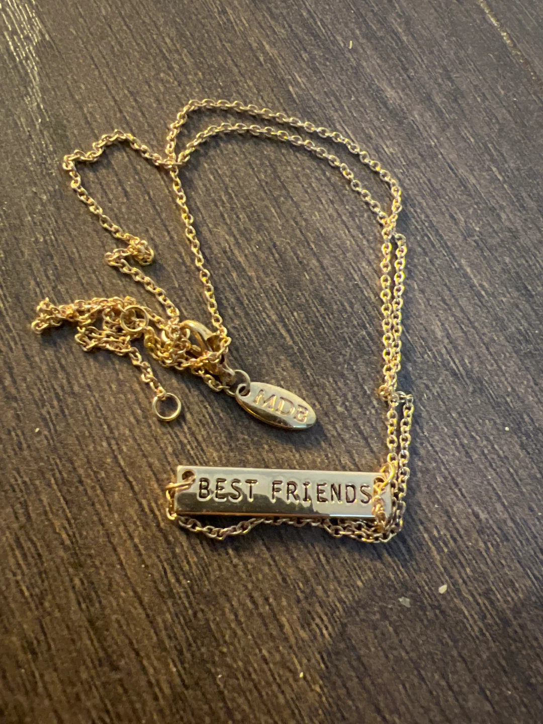 MDB Best Friends Gold Necklace