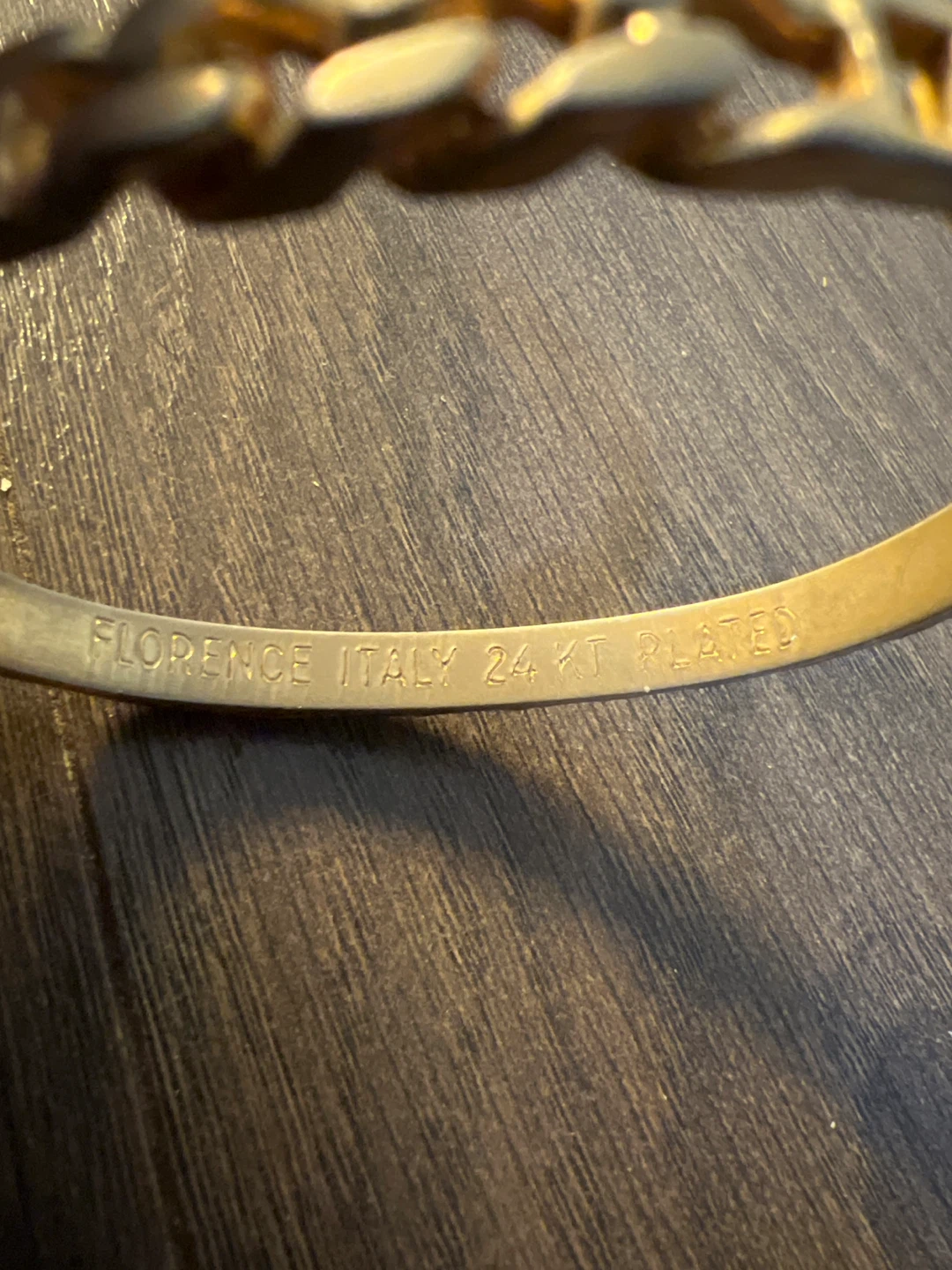 Florence Italy 24KT Plated Bracelet