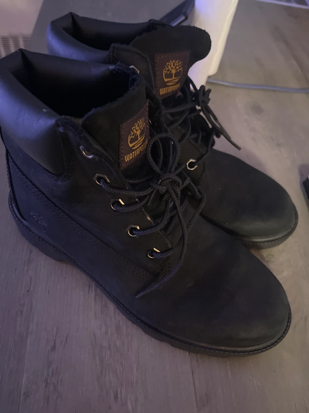 Timberland Waterproof Boots - Black size 4