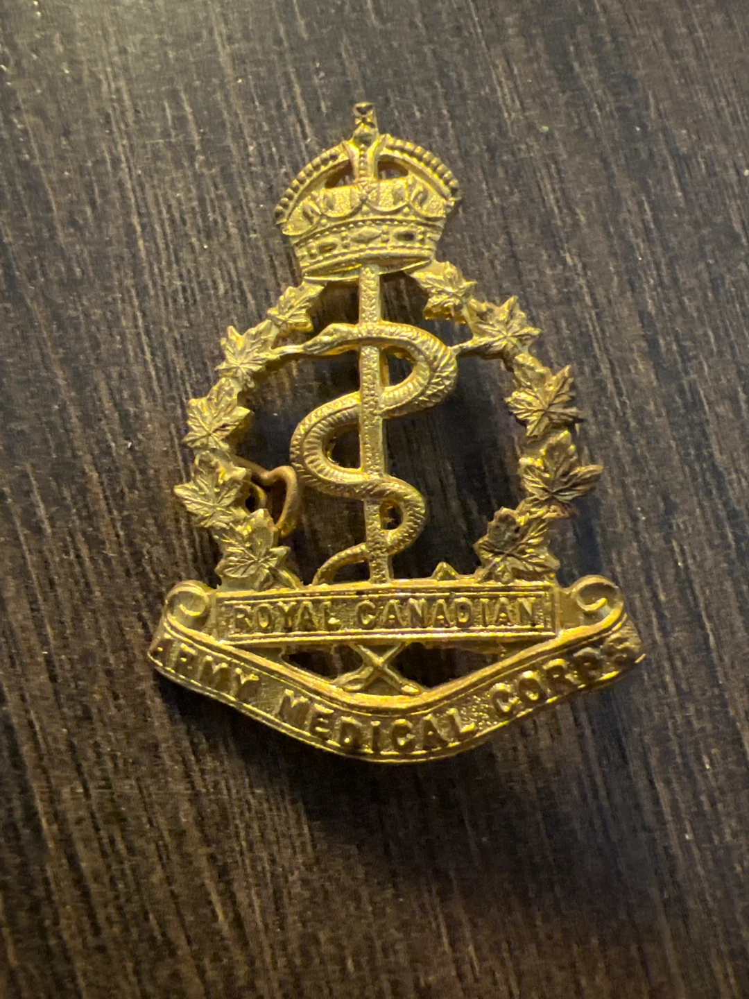 Royal Canadian Army Medical Corps Pin