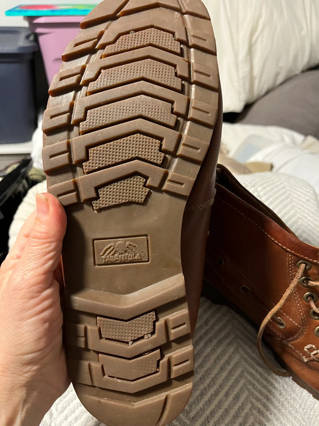 Tarantola Brown Leather Boots - Size 10M - photo 4