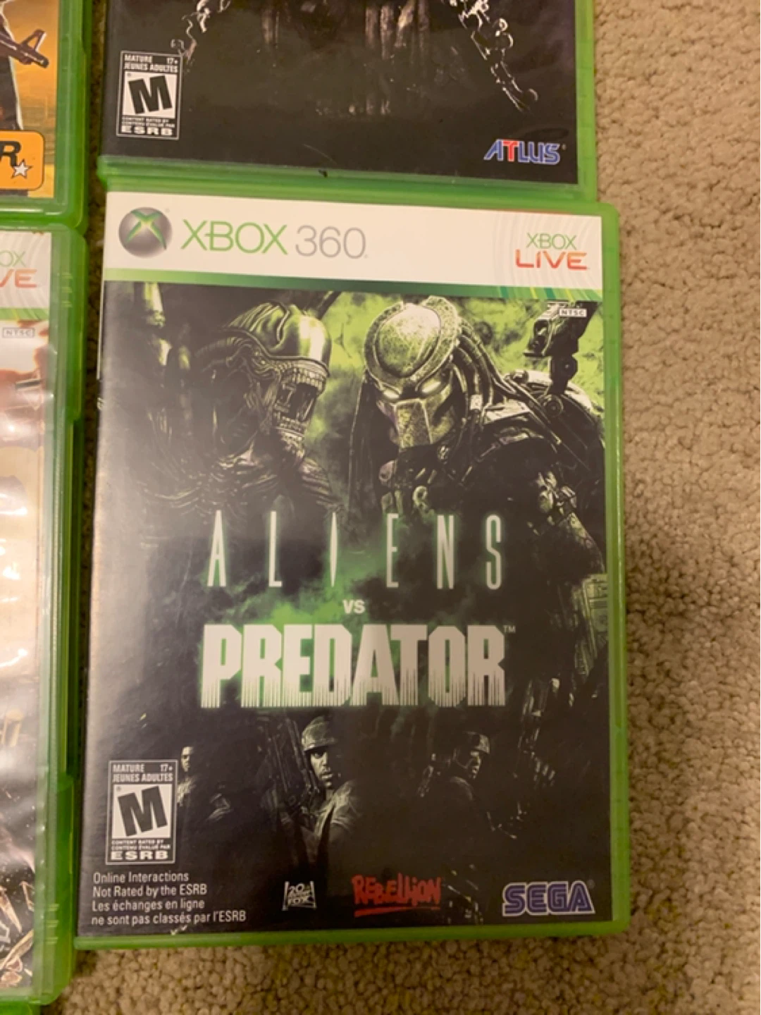 Aliens vs Predator Xbox 360 Game