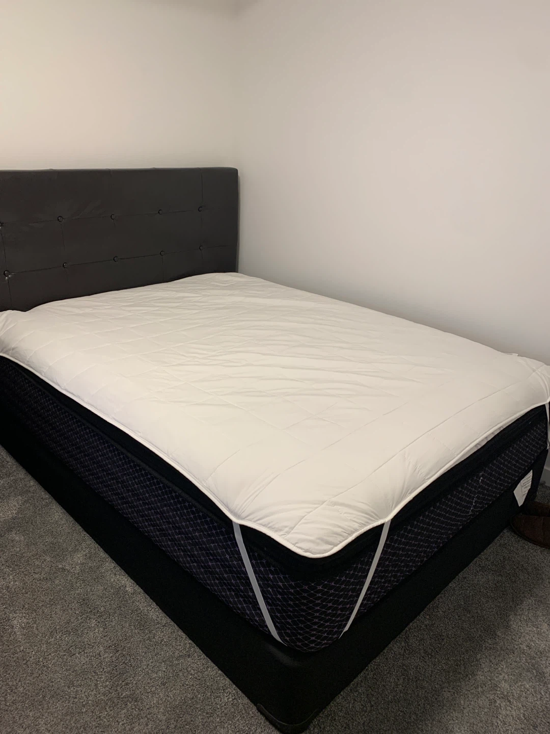 Queen Size Mattress, Box Spring & Headboard