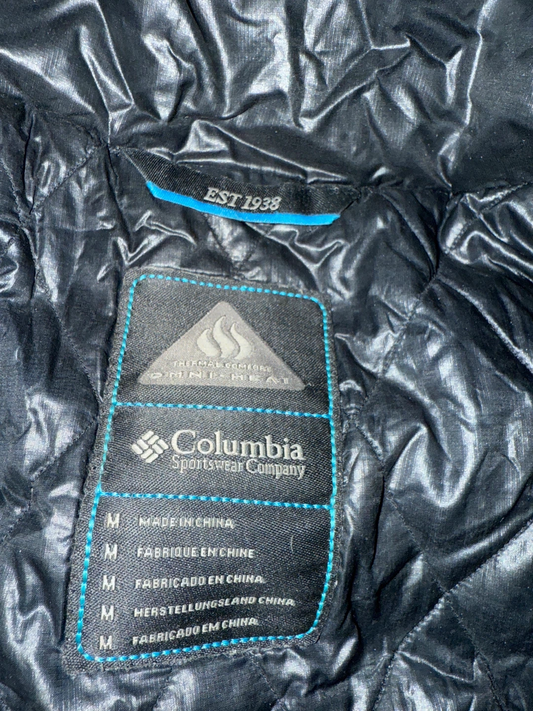 Columbia Black Puffer Jacket, Size M - photo 3