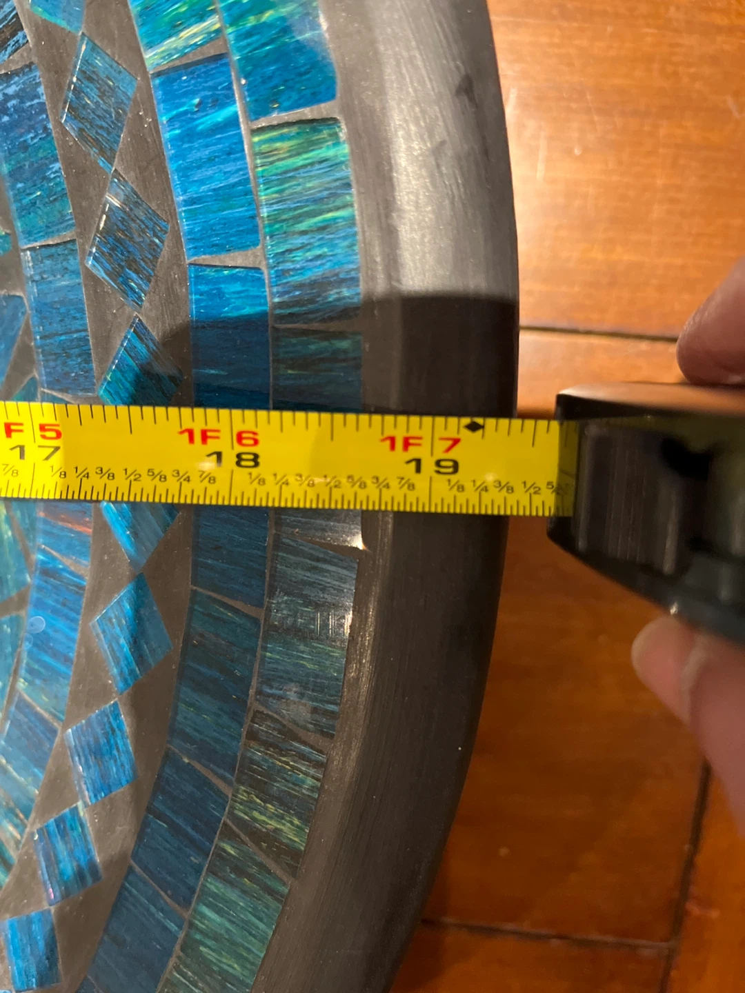 Mosaic Glass Decorative Plate - 19 inch - photo 4