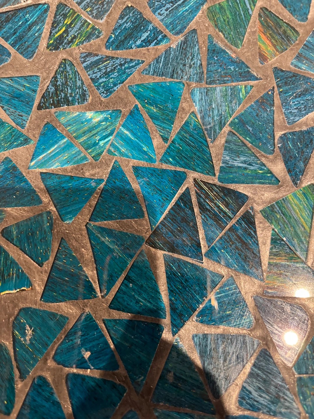 Mosaic Glass Decorative Plate - 19 inch - photo 2
