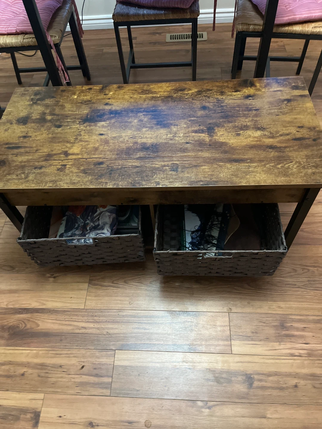 Rustic Brown Coffee Table with Storage - photo 2