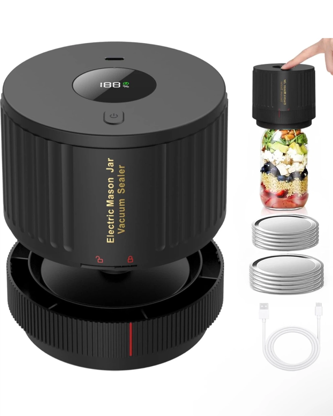 New Electric Mason Jar Vacuum Sealer