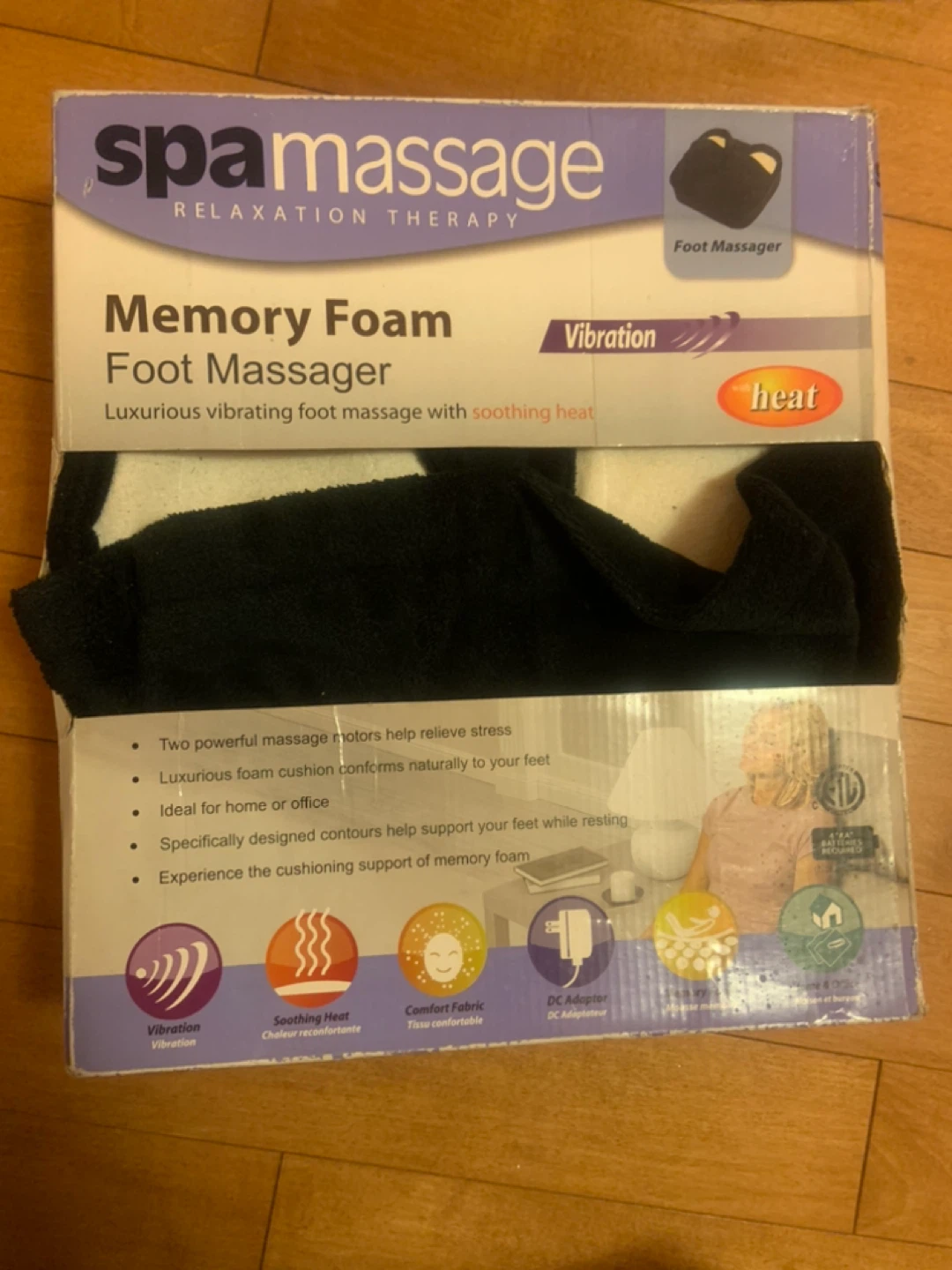 SpaMassage Memory Foam Foot Massager