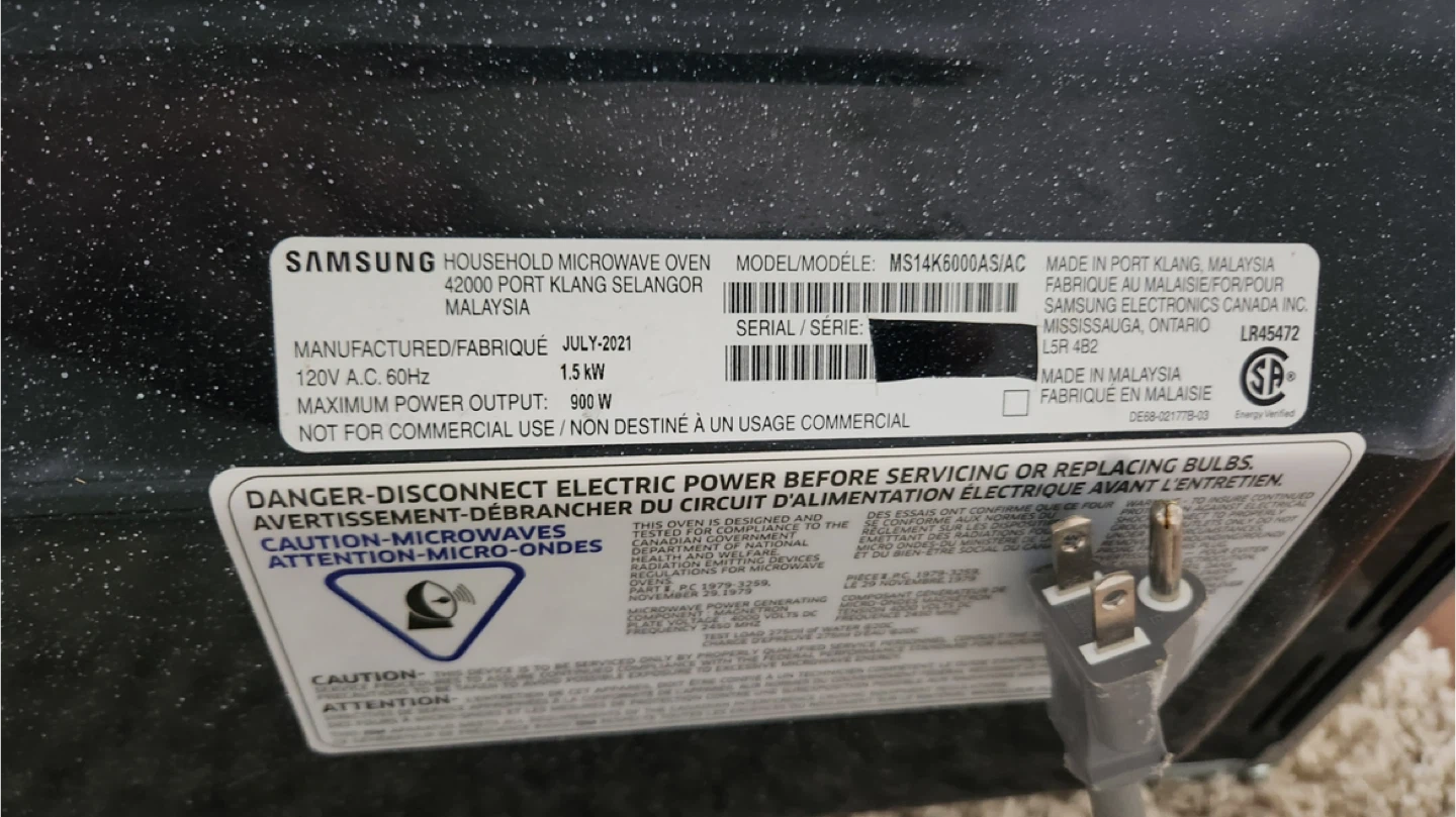 Samsung Microwave - photo 5