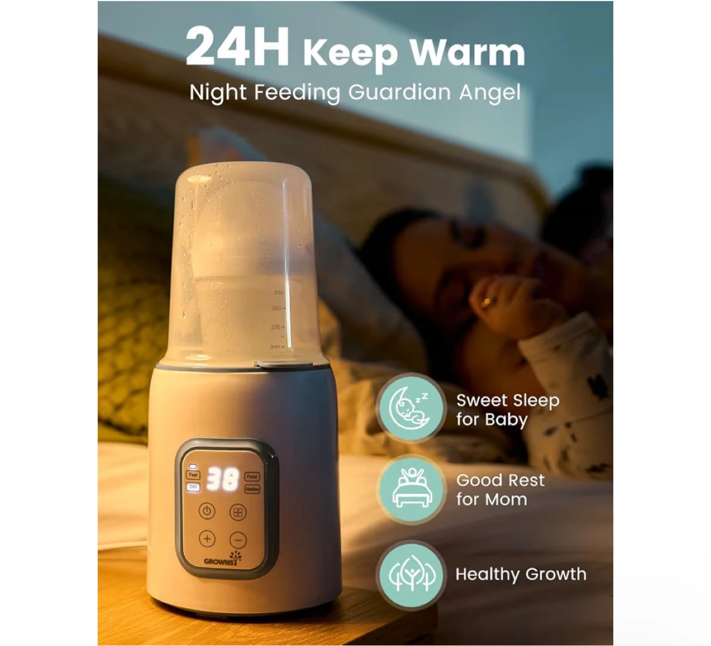 New GROWNSY 8-in-1 Baby Bottle Warmer - photo 4