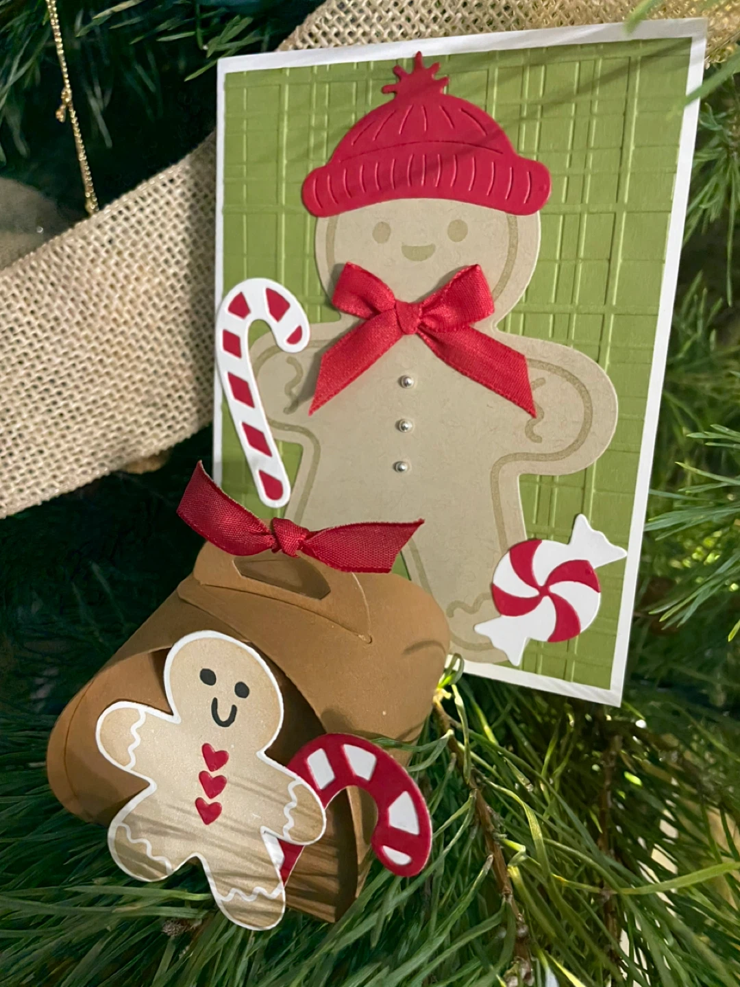 Handmade Gingerbread Card & Gift Box Set - photo 2