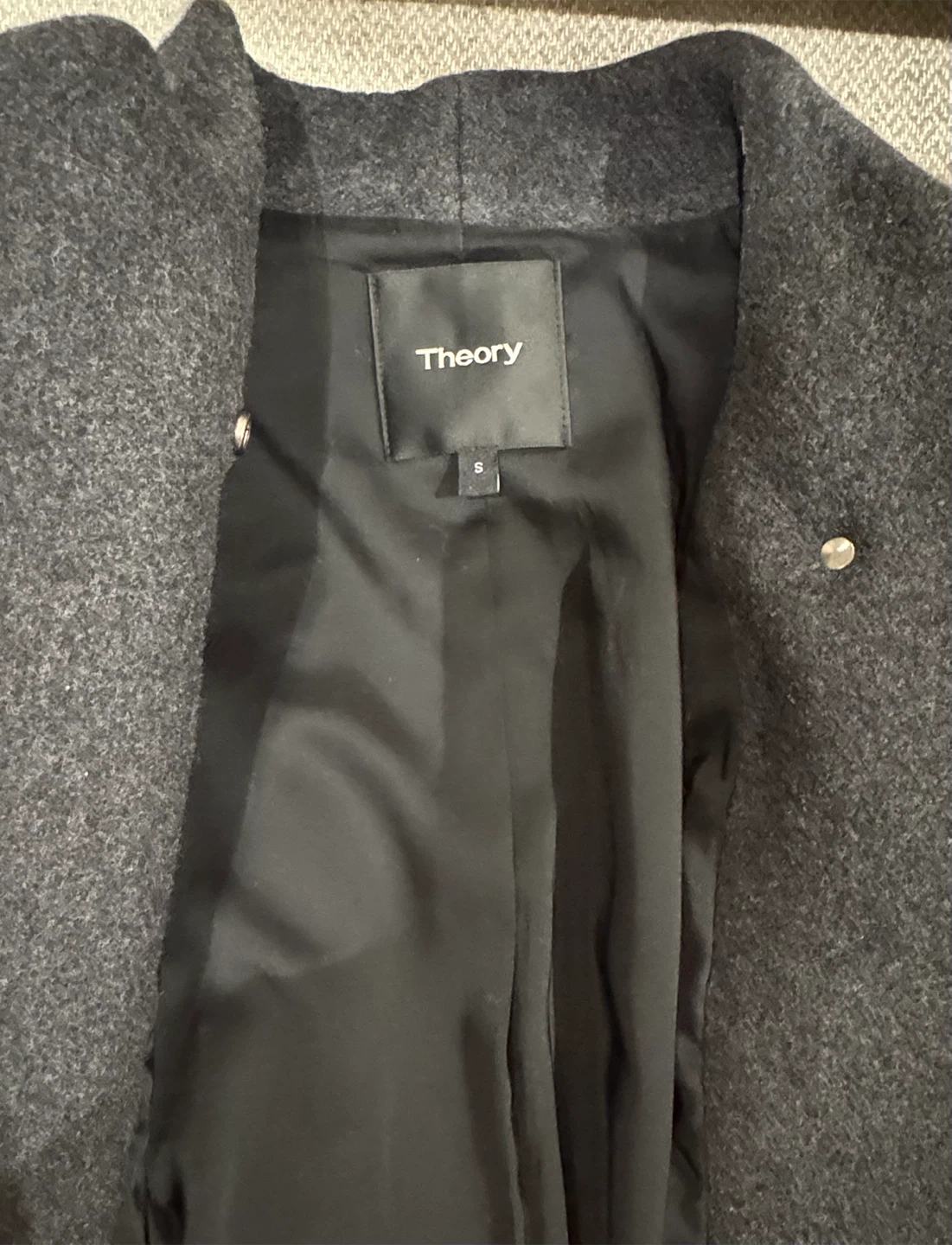 Theory Wool Blend Coat - Size S - photo 4
