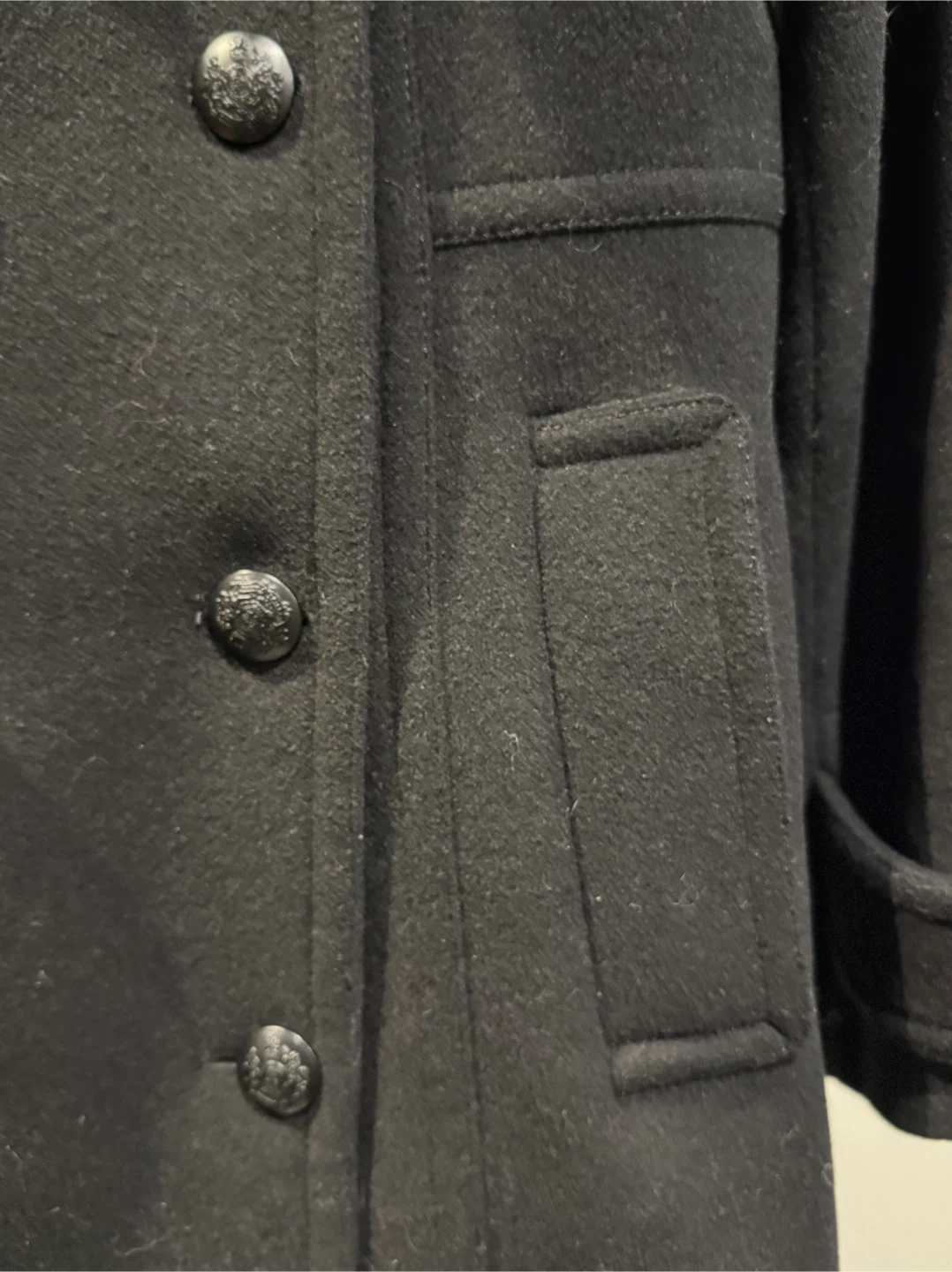 Sandra Angelozzi Black Wool Coat - Size 36 - photo 5