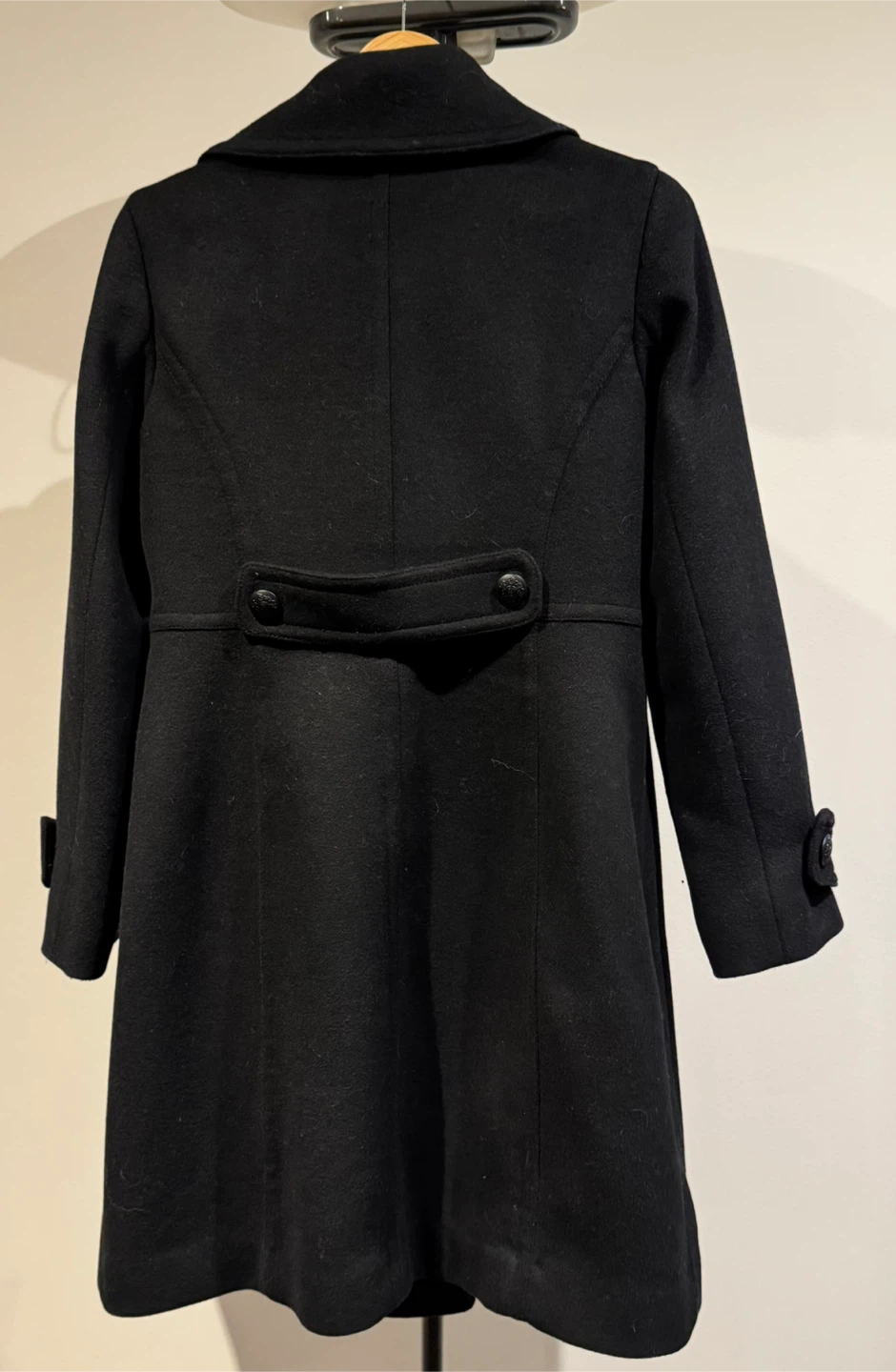 Sandra Angelozzi Black Wool Coat - Size 36 - photo 3