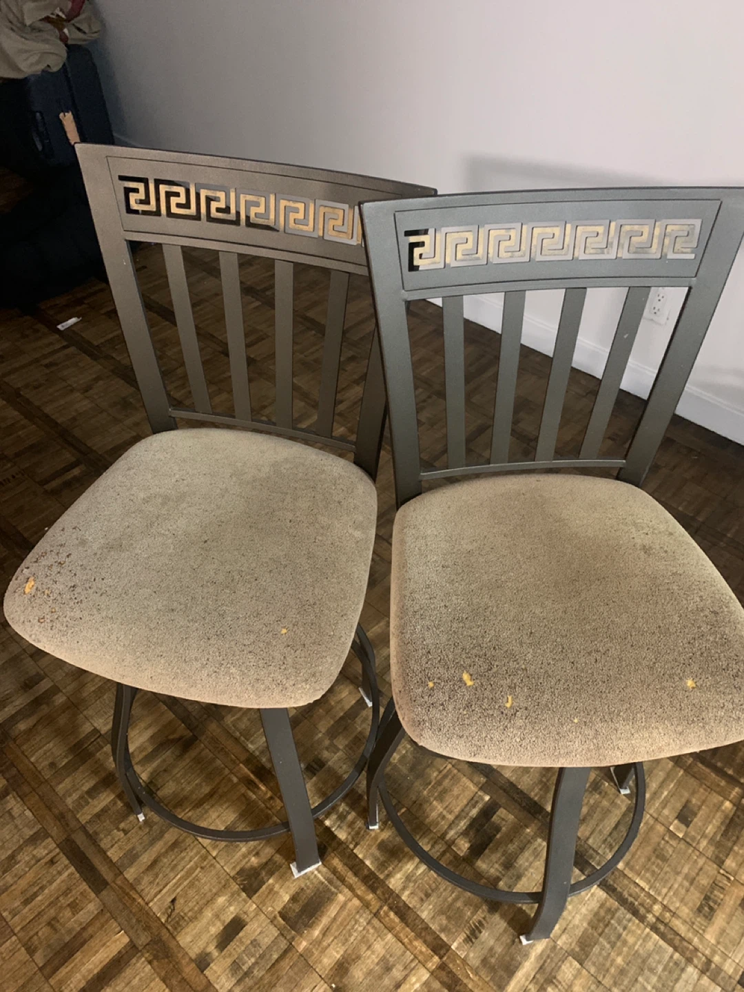 Set of 2 Swivel Bar Stools