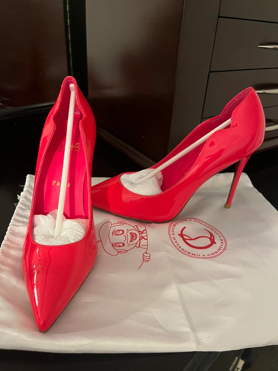 Christian Louboutin Red Patent Leather Heels