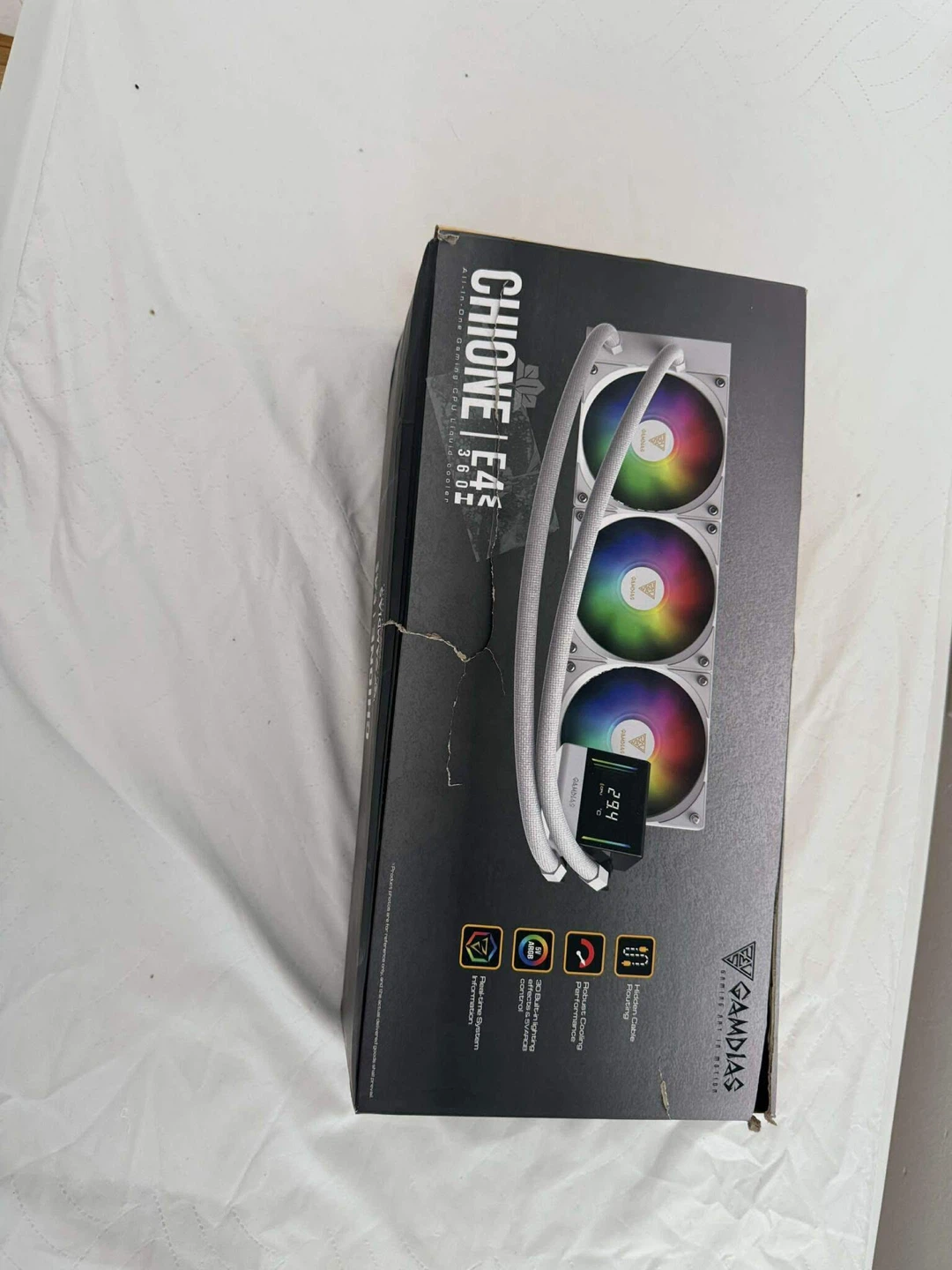 Gamdias Chione E4 360 White Liquid CPU Cooler - New - photo 2