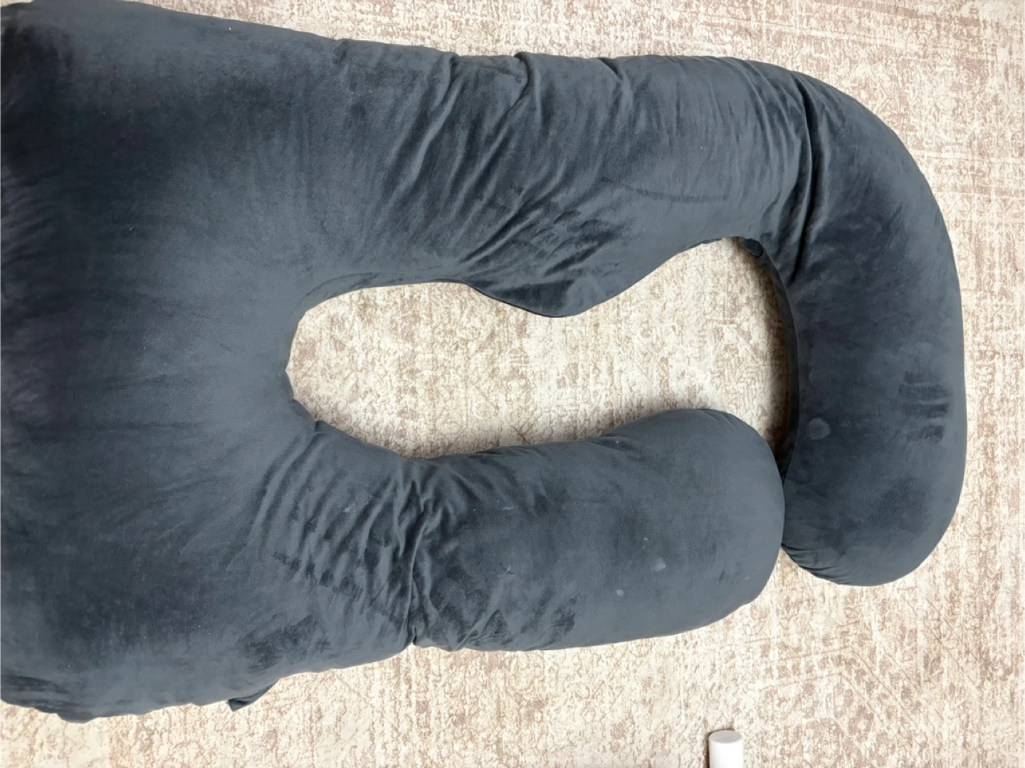 U-Shaped Full Body Pregnancy Pillow - Gray - photo 2