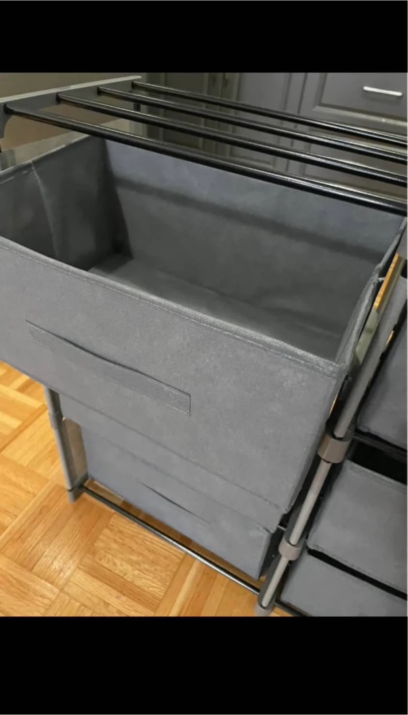 Grey Fabric Storage 6 Drawers - photo 5