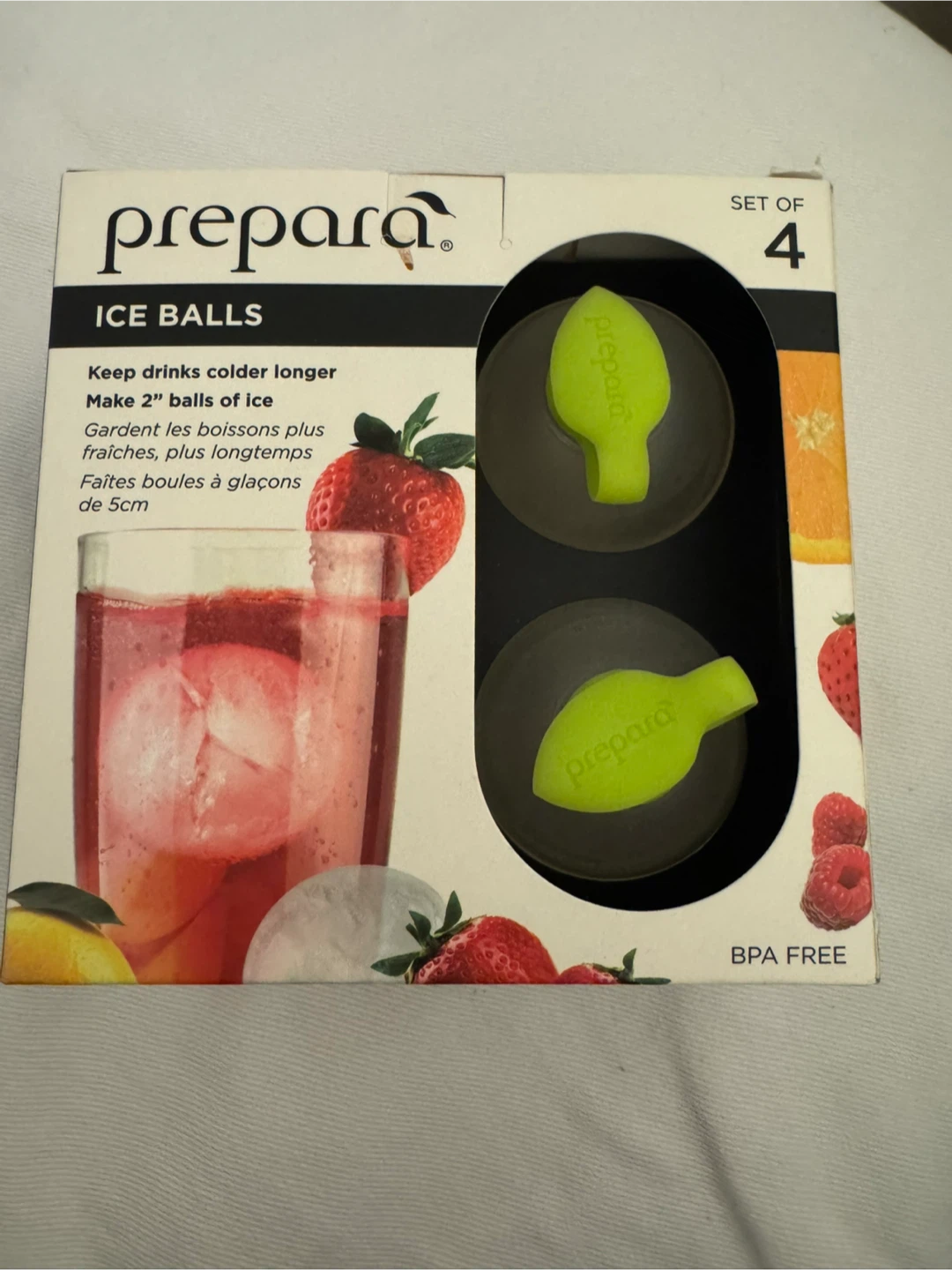Prepara Ice Balls - Set of 4 - New in Box